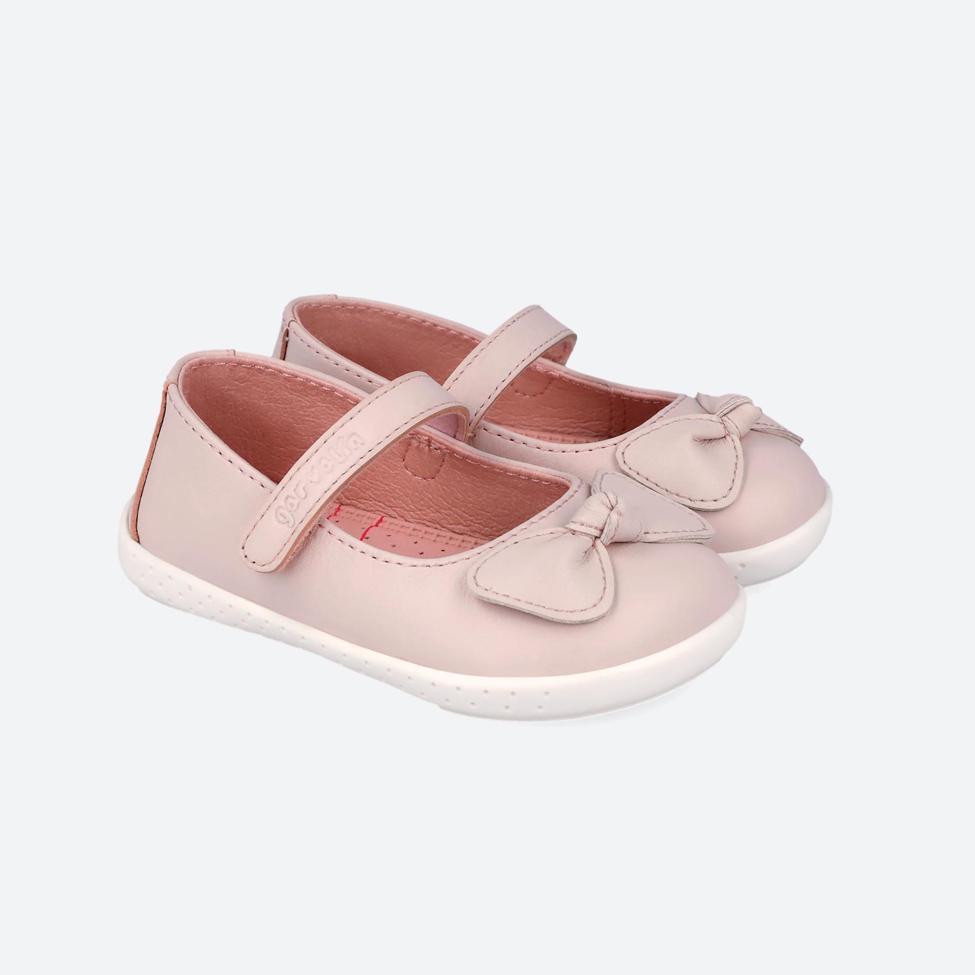 Bailarinas Barefoot Bebé Garvalín 262319a em Rosa com Velcro 2/7