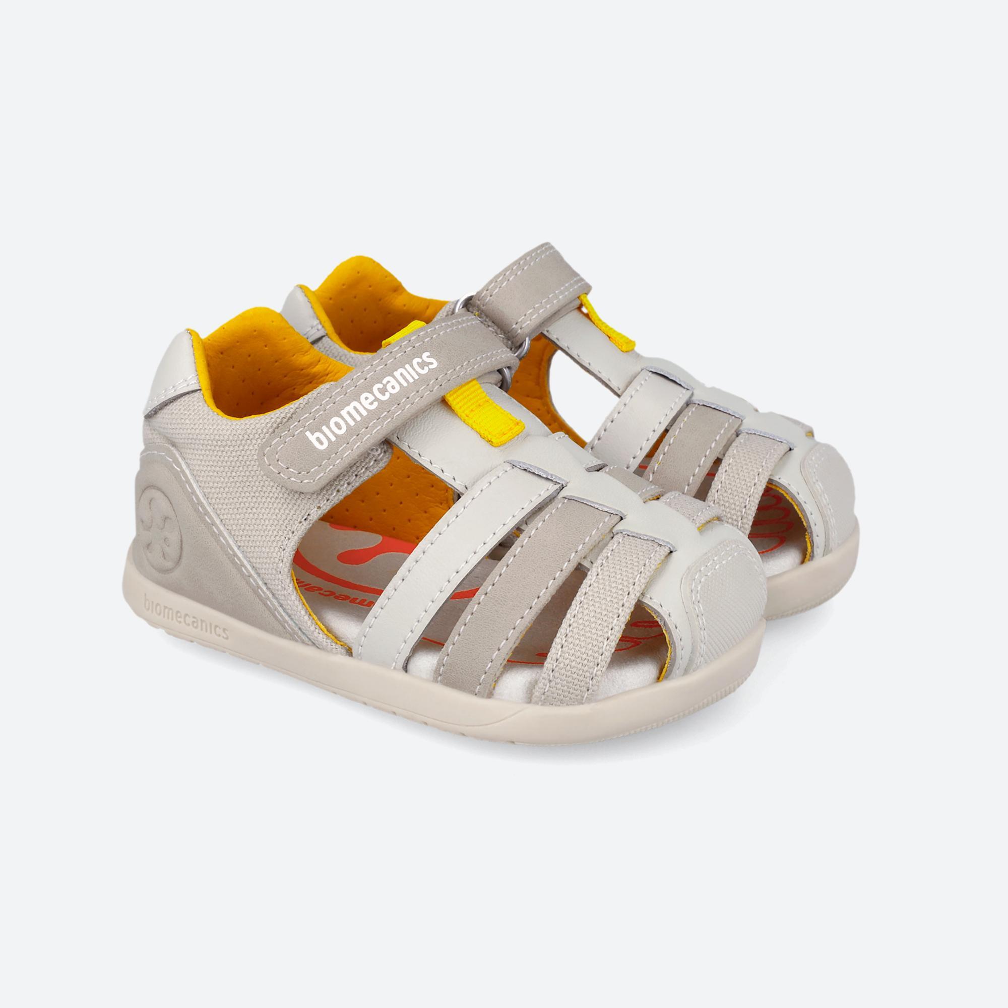Sandálias Barefoot Bebé Biomecanics 262168b Bege com Velcro 2/6