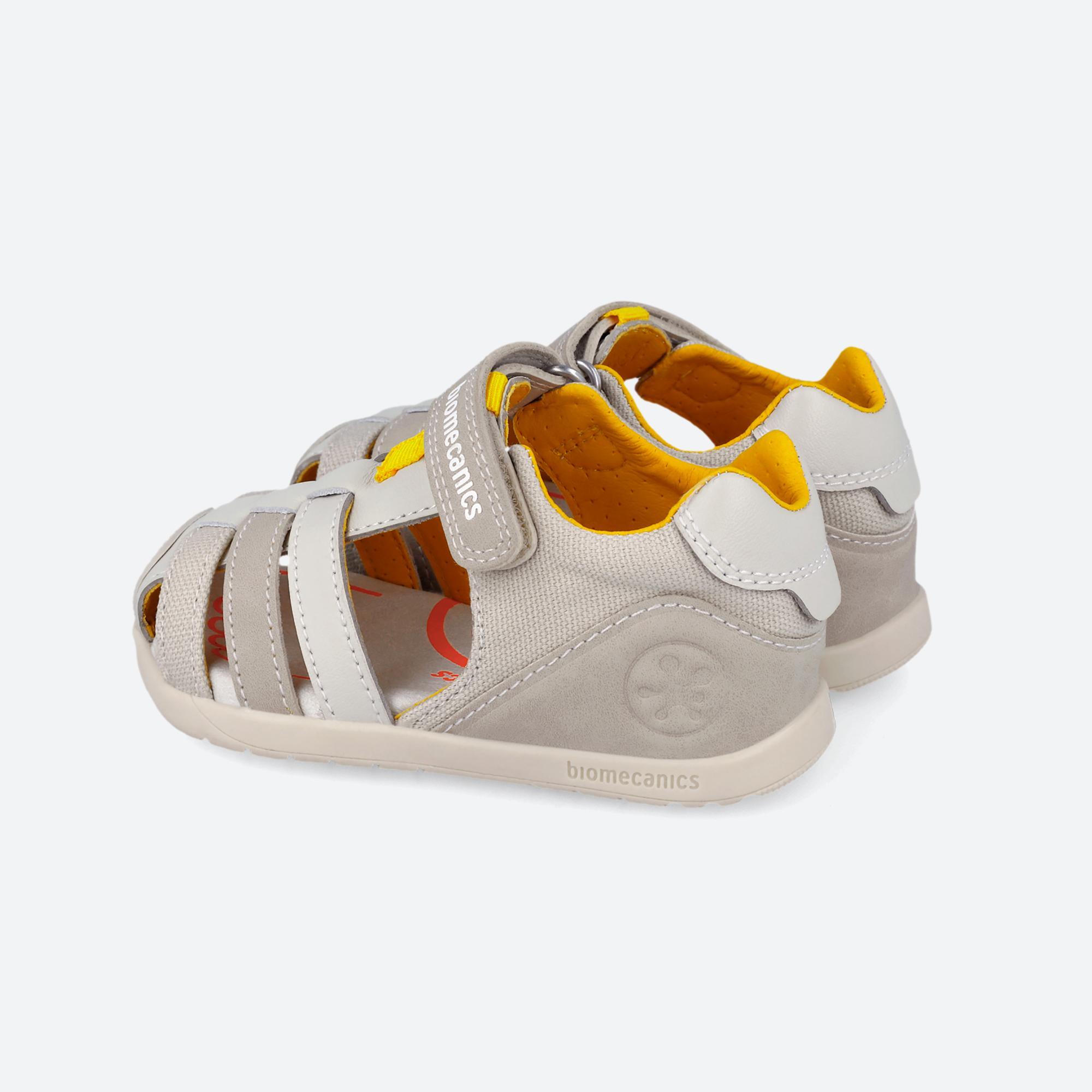 Sandálias Barefoot Bebé Biomecanics 262168b Bege com Velcro 5/6