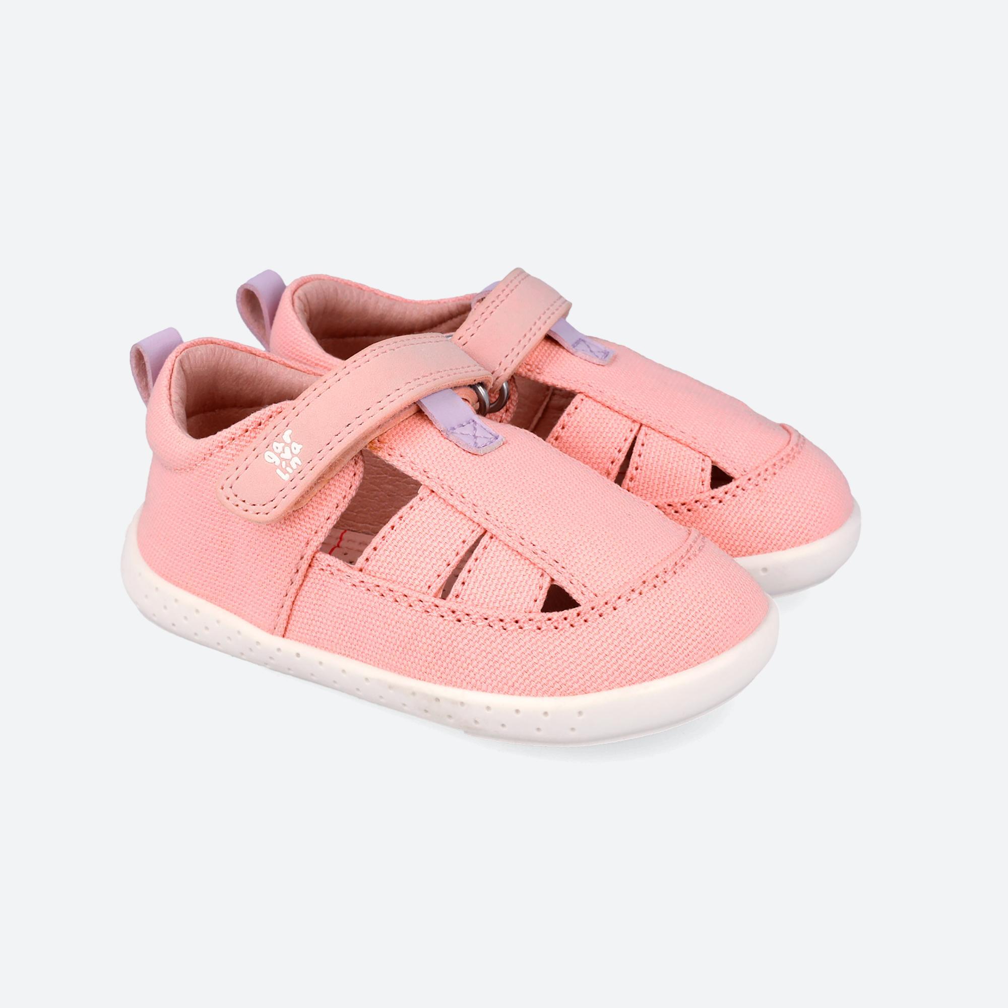 Sandálias Barefoot Bebé Garvalín 262341d em Rosa com Velcro 2/7