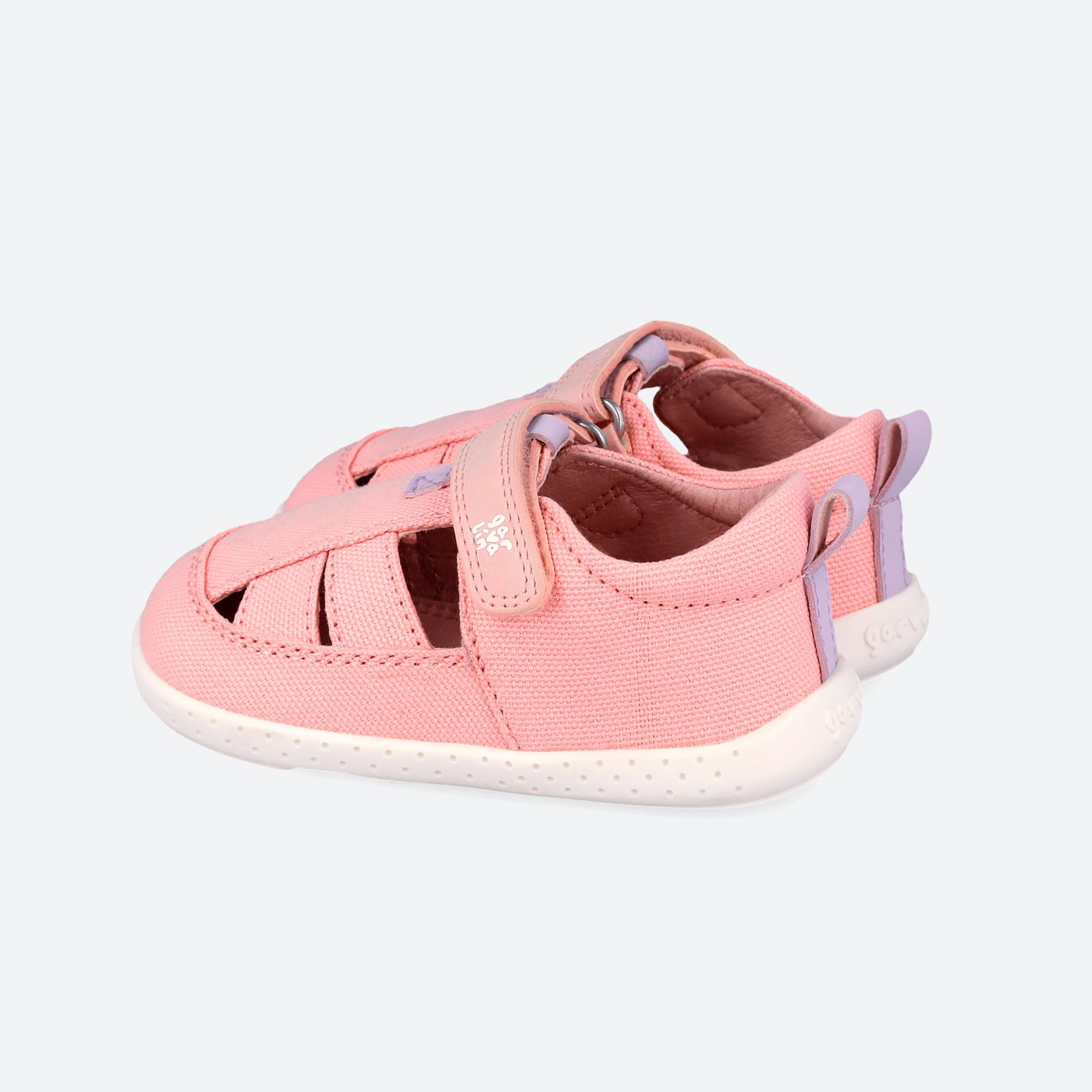 Sandálias Barefoot Bebé Garvalín 262341d em Rosa com Velcro 5/7