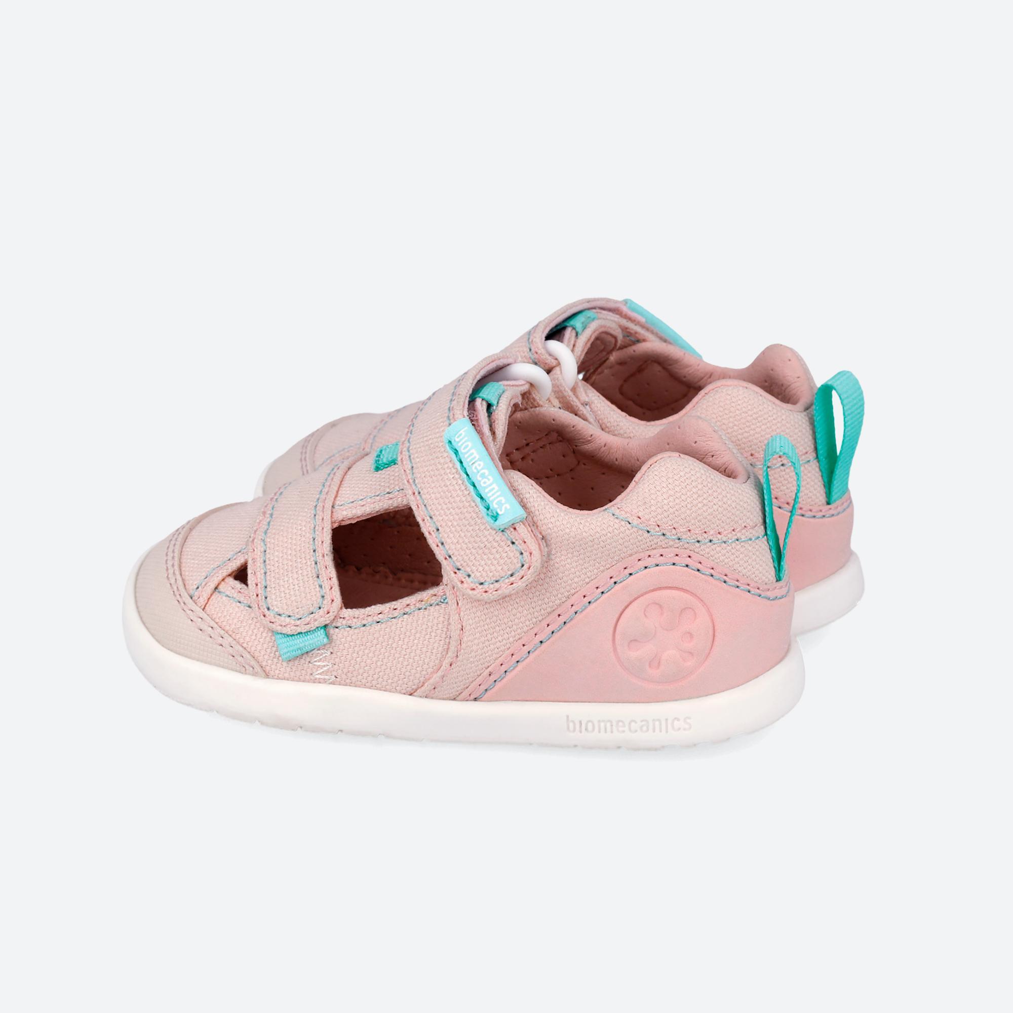 Sandálias Barefoot Bebé Biomecanics 262191e em Rosa com Velcro 5/7