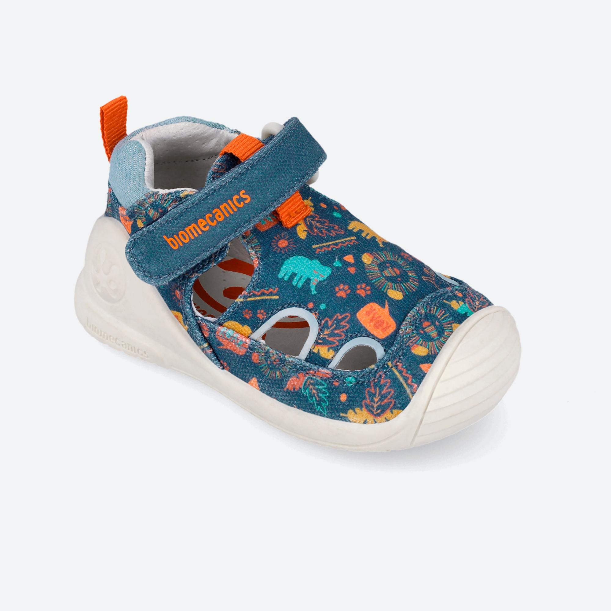 Sandálias Primeiros Passos Bebé Biomecanics 262184a em Azul com Velcro 4/6