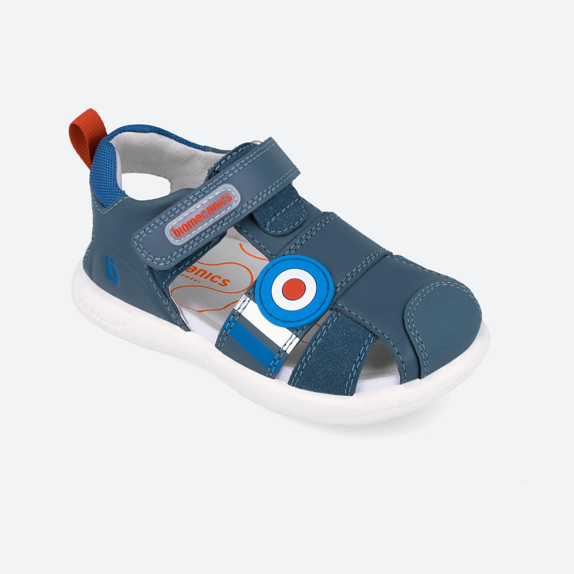 Sandalias Niño Biomecanics 262234A Azules Cierre Adherente 4/6