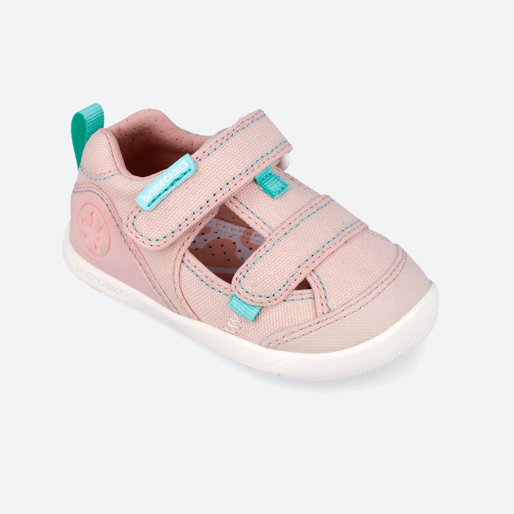 Sandalias Barefoot Bebé Biomecanics 262191E Rosas Cierre Adherente 4/7