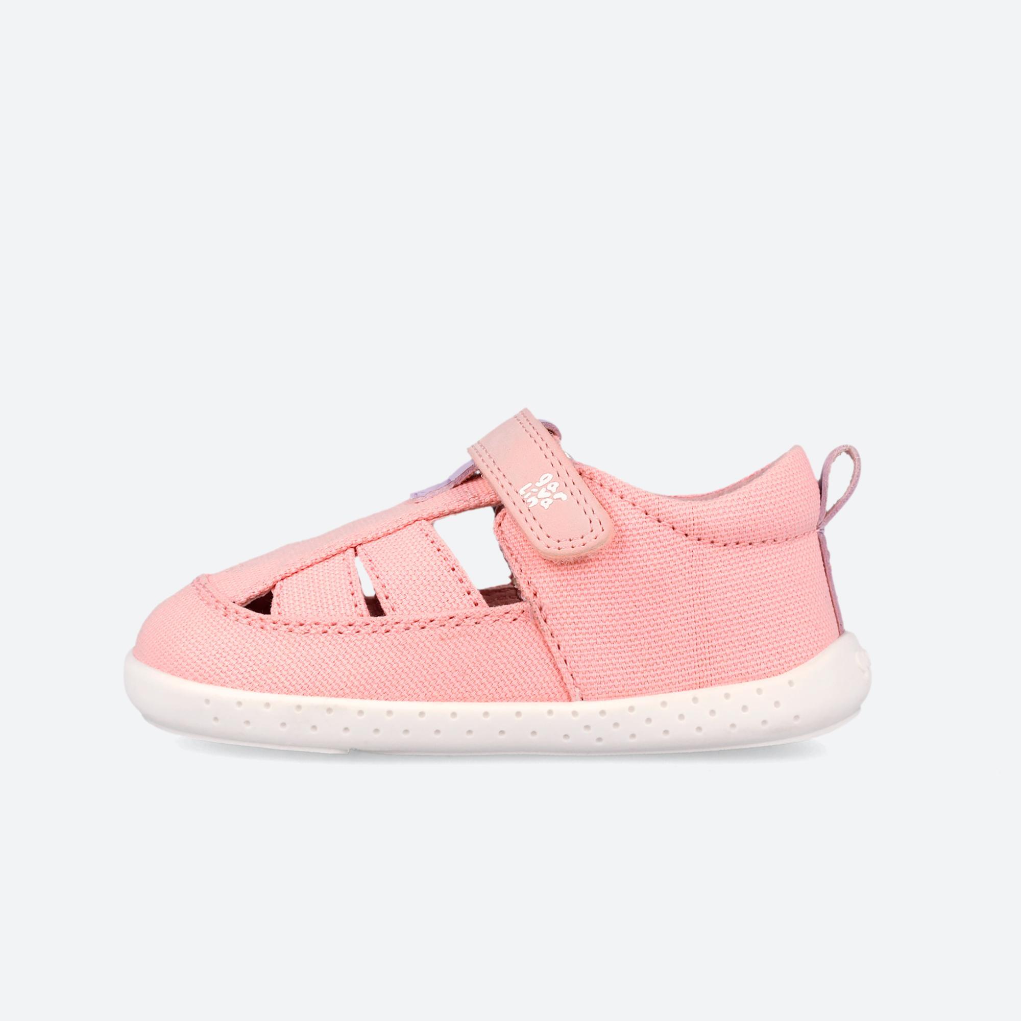 Sandálias Barefoot Bebé Garvalín 262341d em Rosa com Velcro 6/7