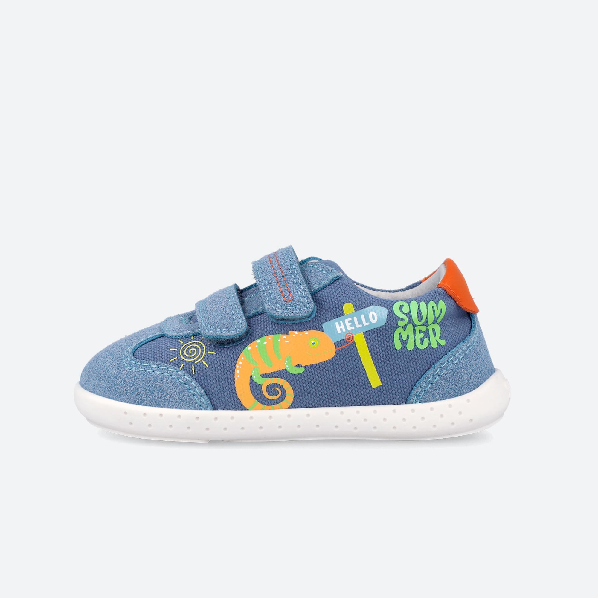 Sapatilhas Barefoot Bebé Garvalín 262340a em Azul com Velcro 6/7