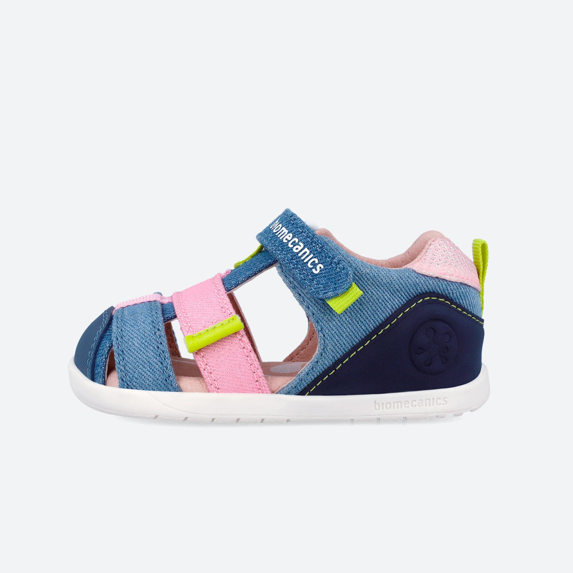 Sandálias Barefoot Bebé Biomecanics 262199c Índigo/rosa com Velcro 6/6