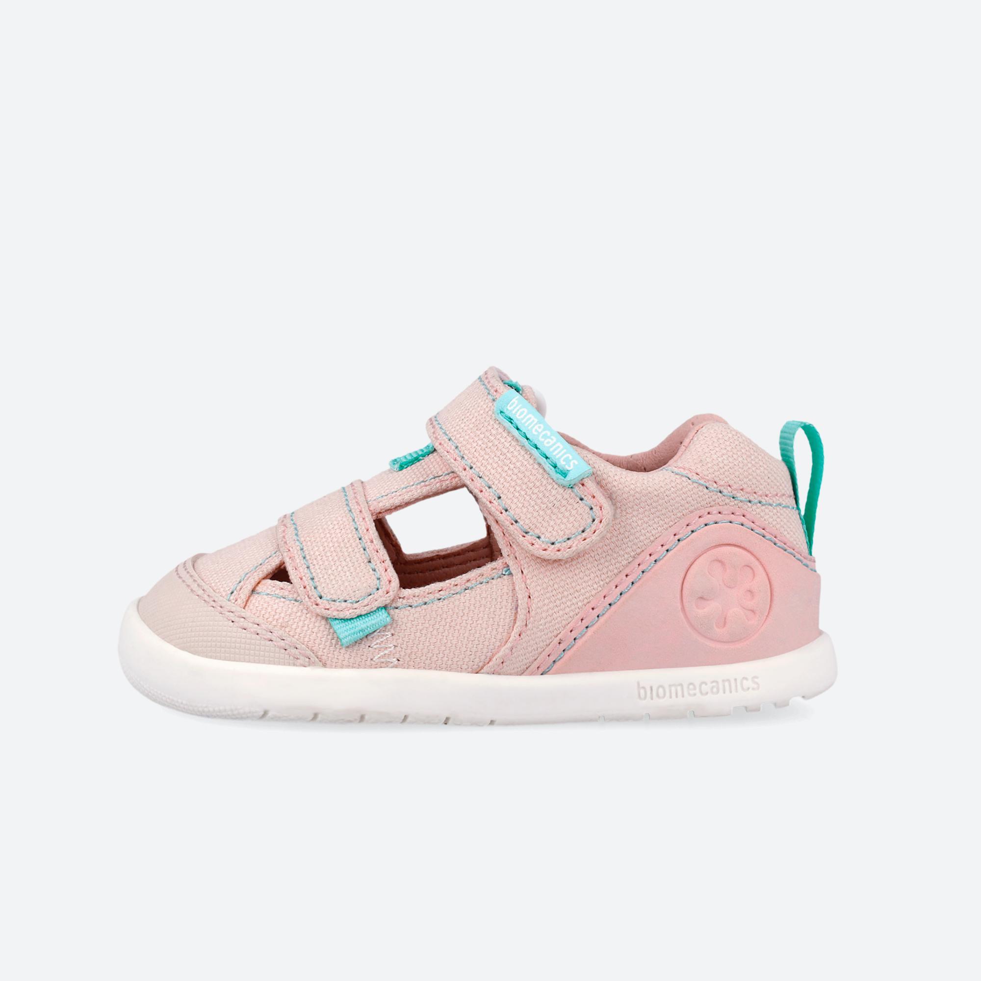 Sandálias Barefoot Bebé Biomecanics 262191e em Rosa com Velcro 6/7