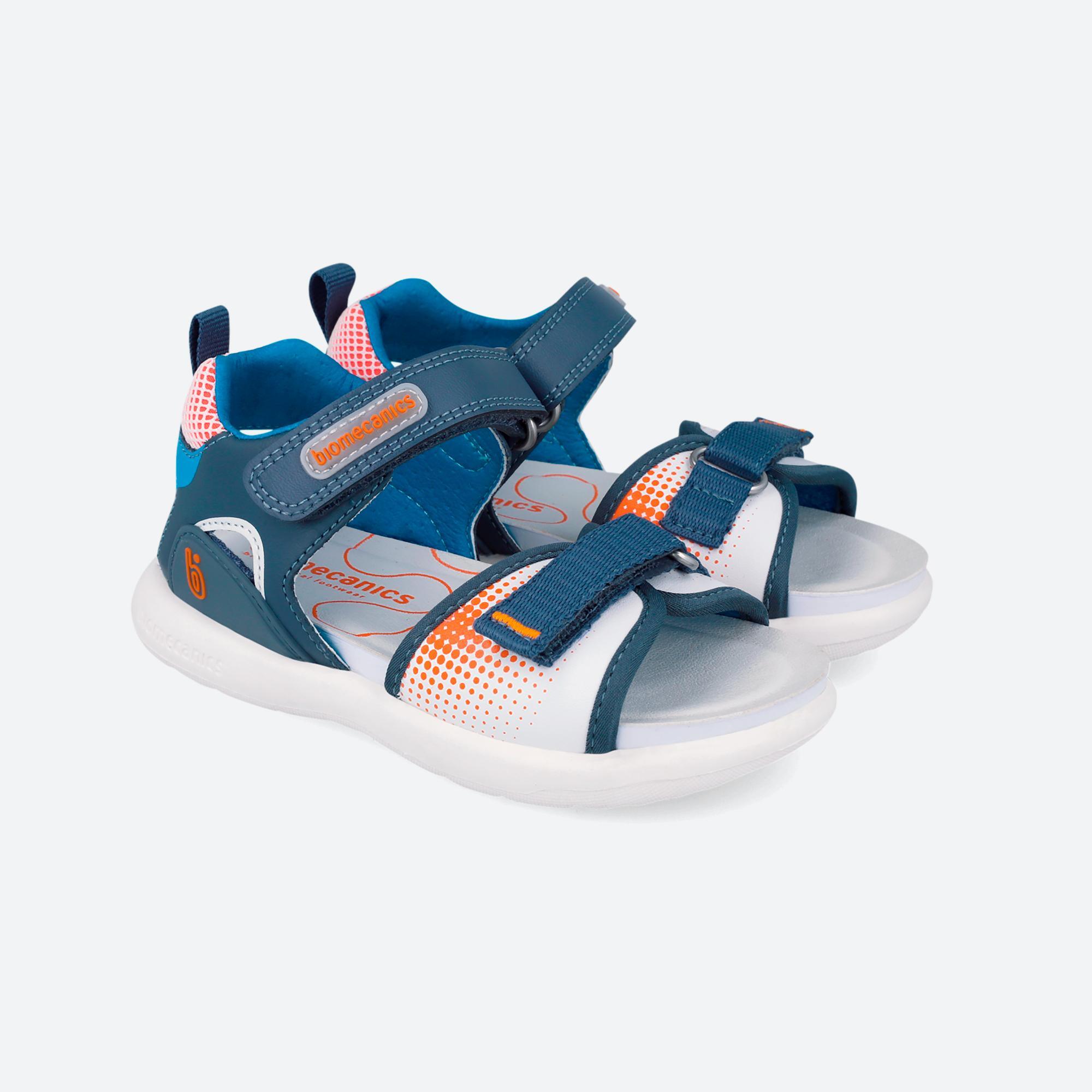 Sandalias Niño Biomecanics 262236A Azules Cierre Adherente 2/6