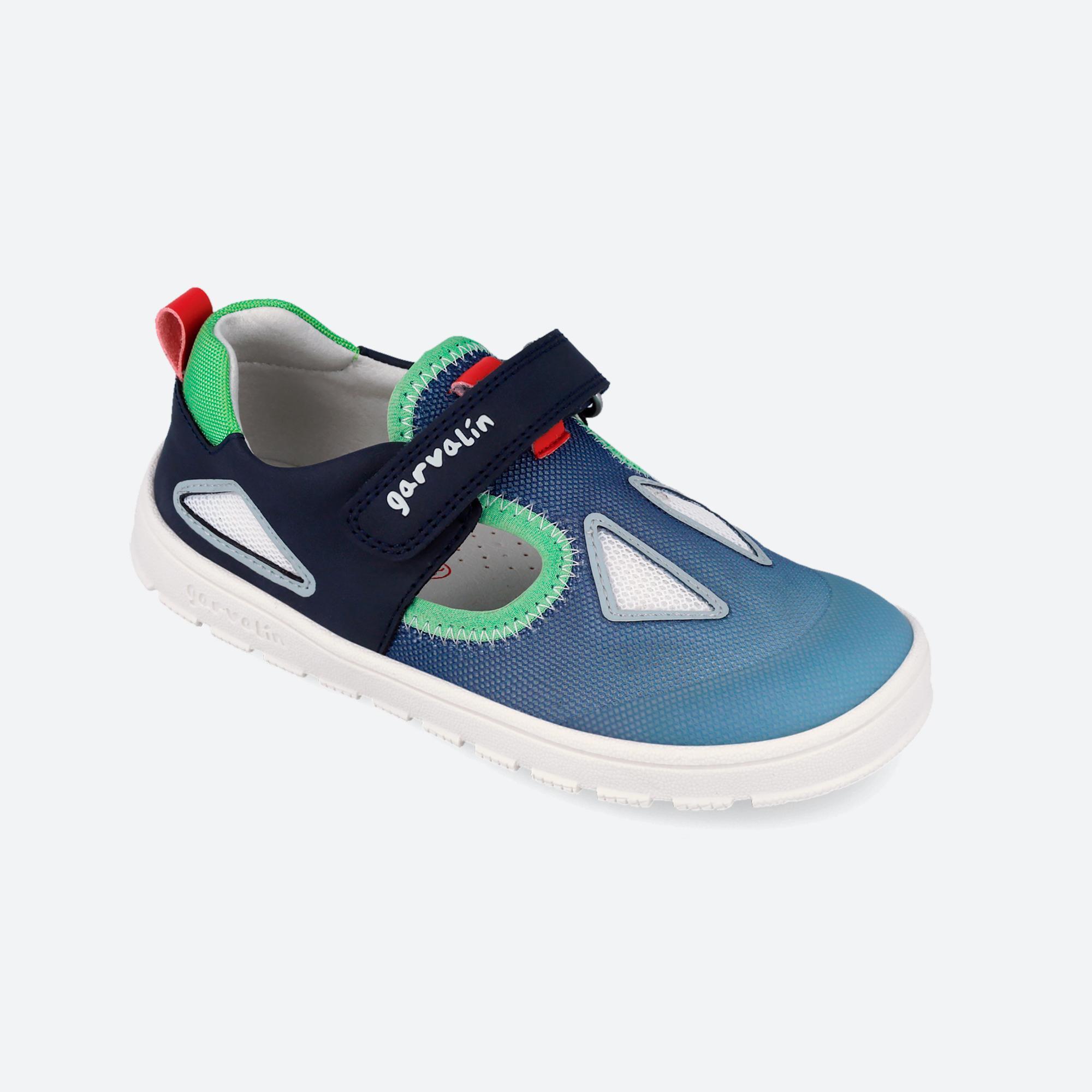 Sapatilhas Barefoot Menino Garvalín 262383a Celestes com Velcro 4/7