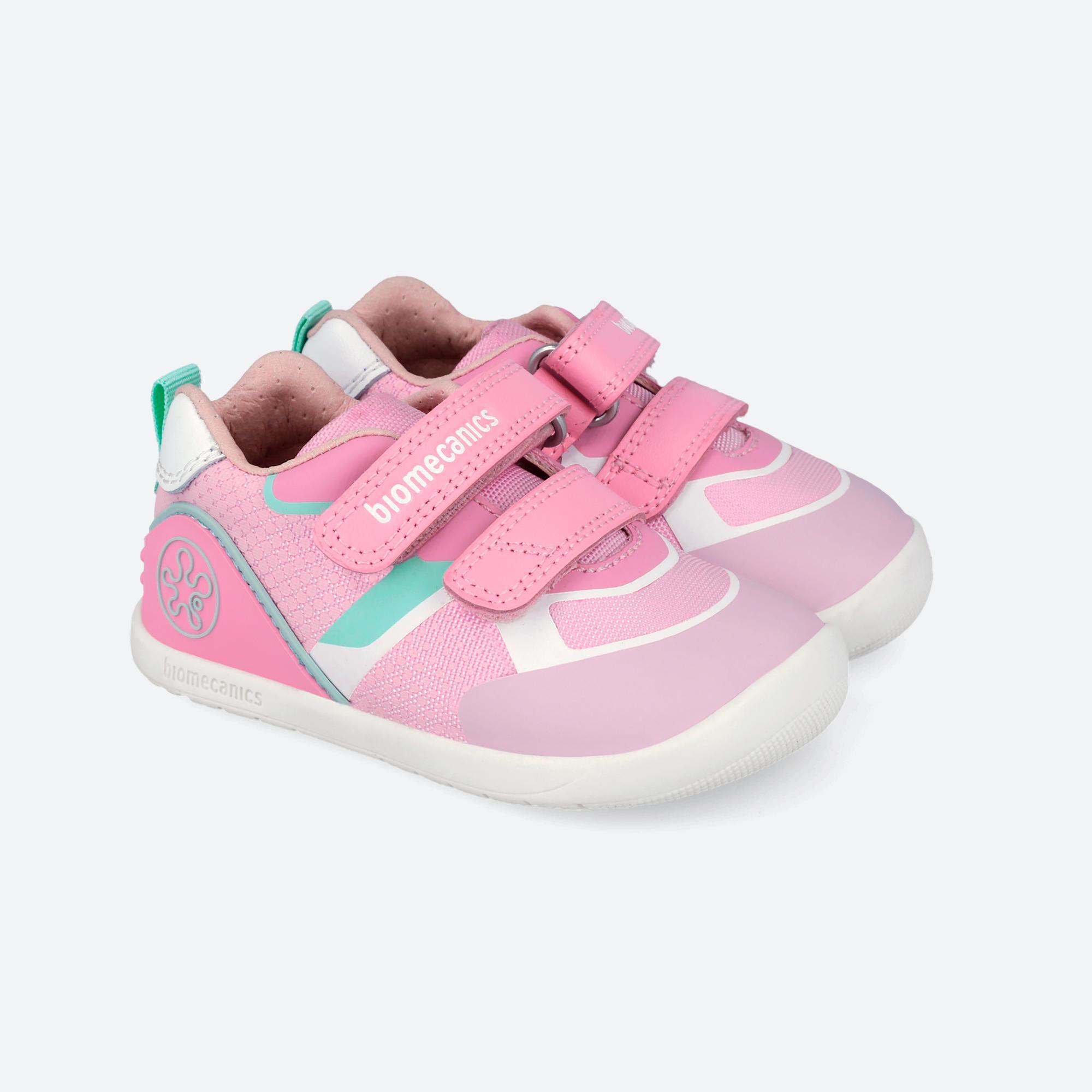 Zapatillas Barefoot Niña Biomecanics 262159C Rosas Cierre Adherente 2/7