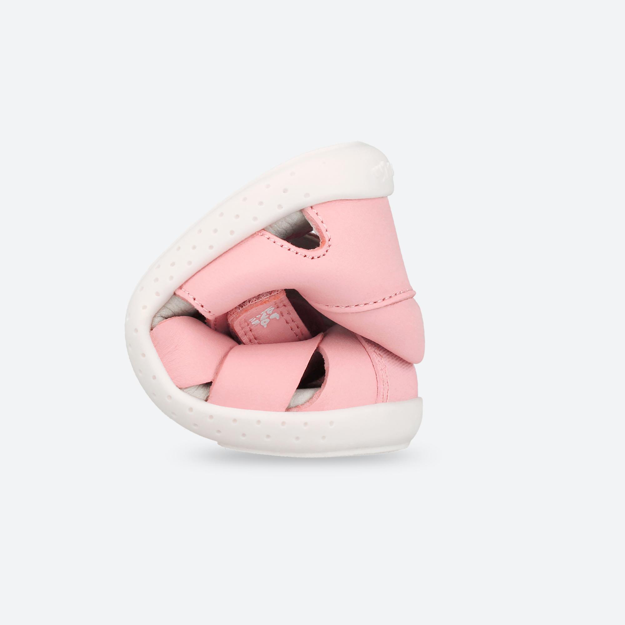 Sandálias Barefoot Infantis Garvalín 252326h em Rosa com Velcro 3/7