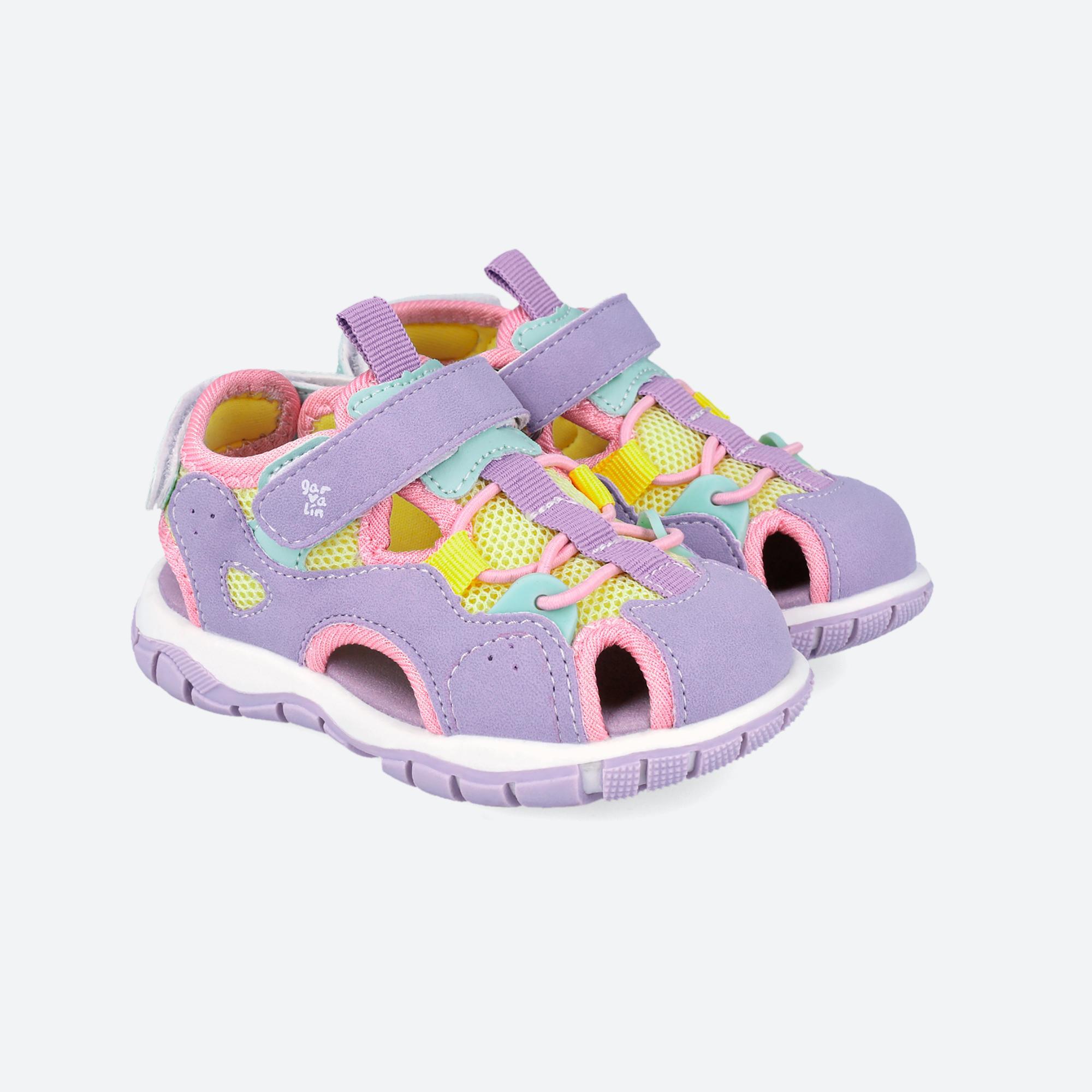 Sandálias Menina Garvalín 262716d Lilás com Velcro 2/6