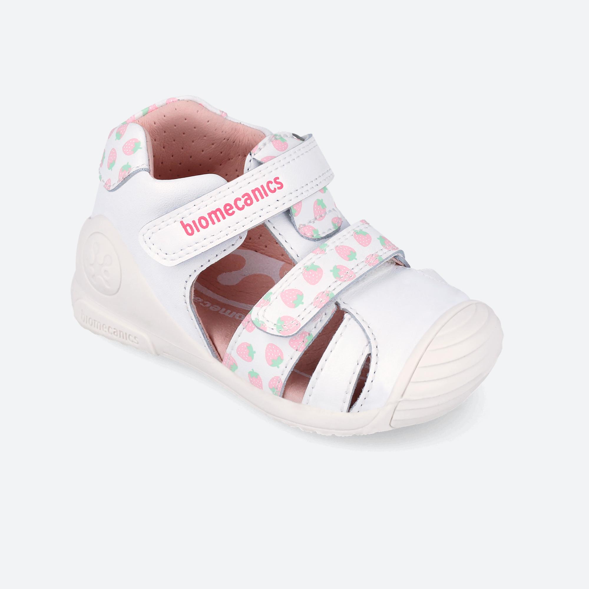 Sandálias Primeiros Passos Bebé Biomecanics 262107b Brancas com Velcro 4/6