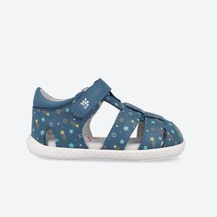 Sandalias Barefoot Bebé Garvalín 262327A Azules ierre Adherente