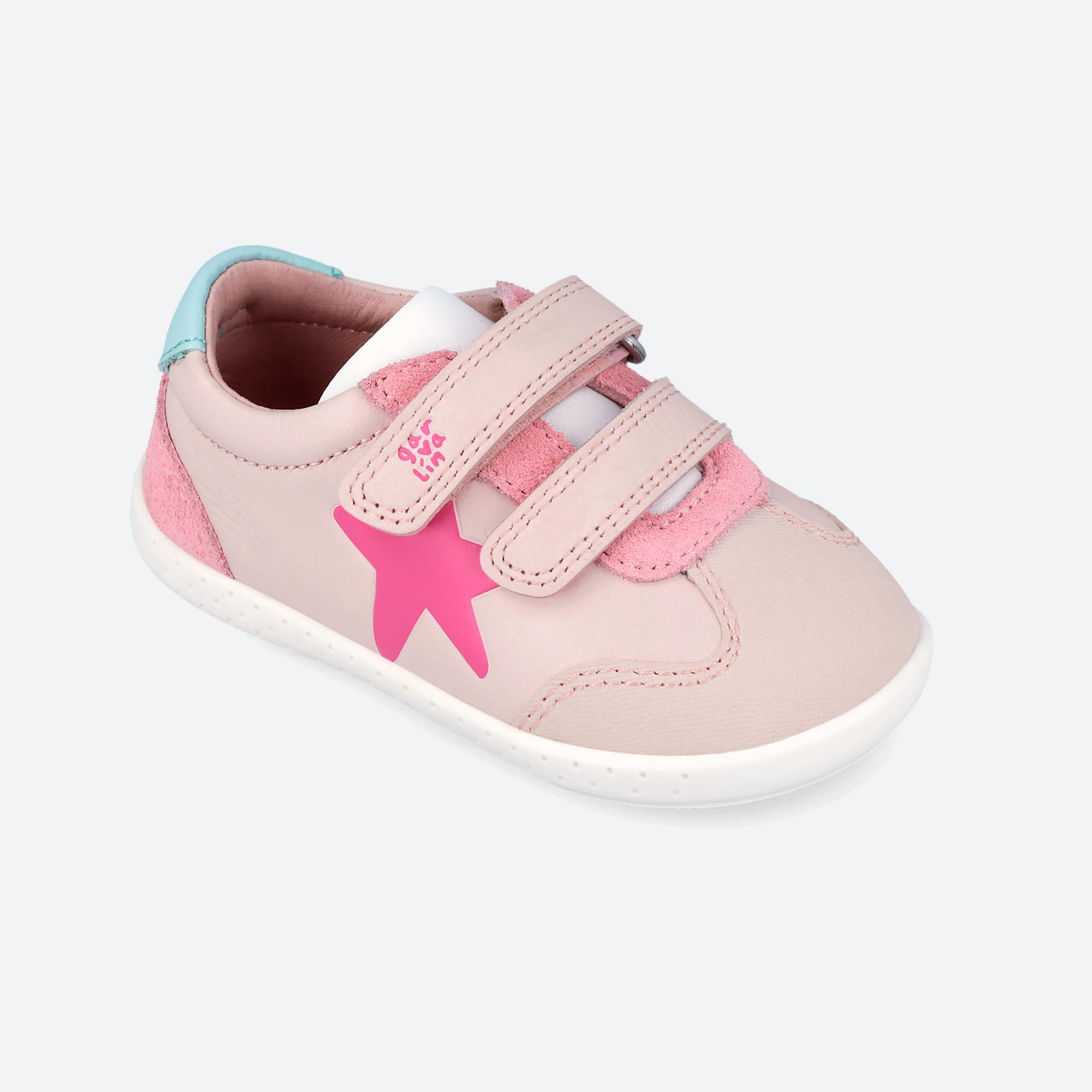 Sapatilhas Bebé Garvalín 262320d em Rosa com Velcro 4/7