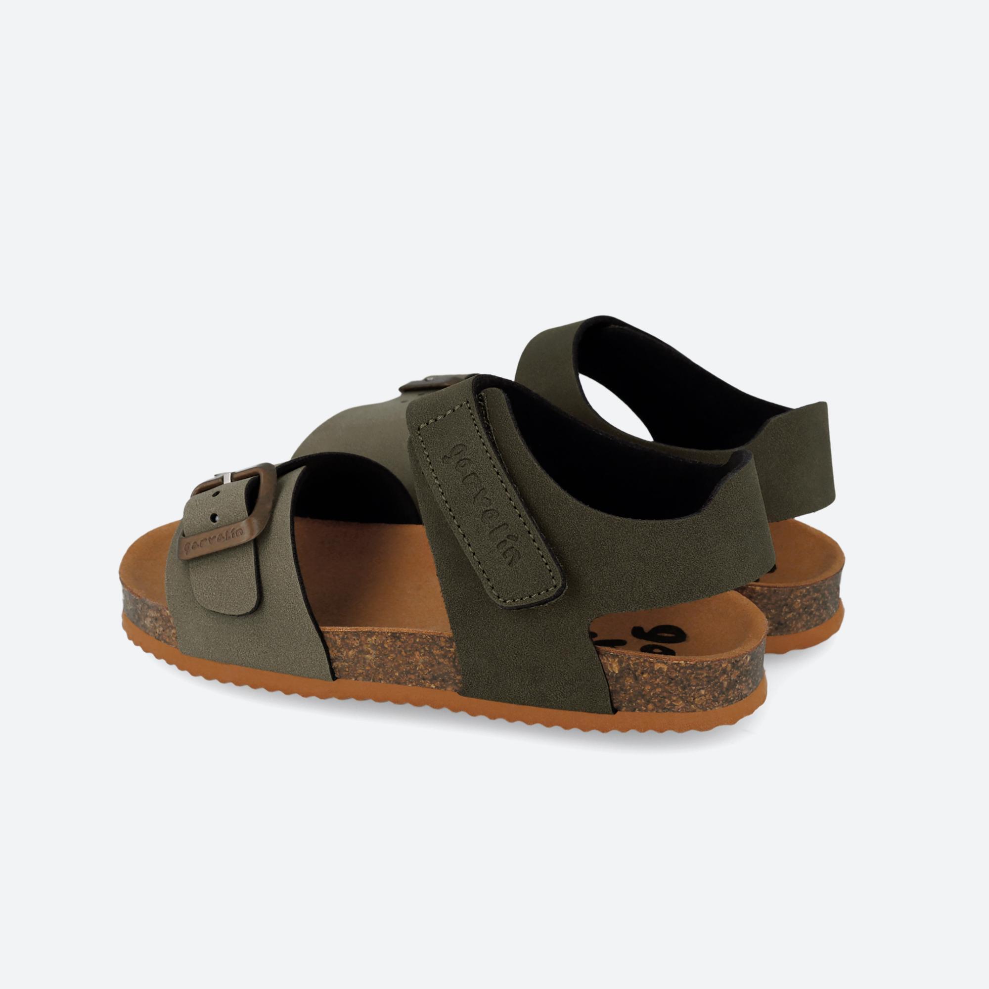 Sandalias Niño Garvalín 262471B Khakis Cierre Adherente 3/6