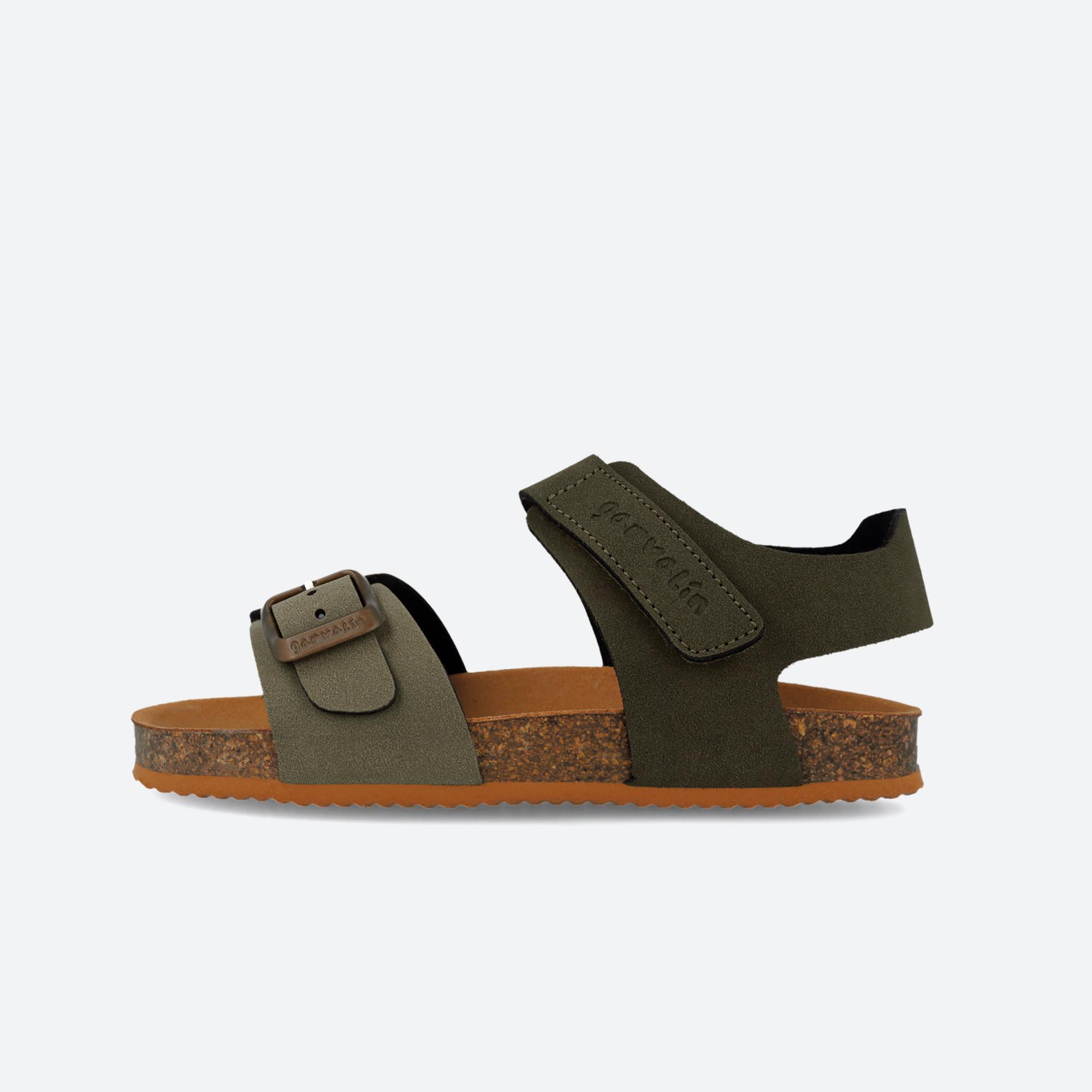 Sandalias Niño Garvalín 262471B Khakis Cierre Adherente 5/6