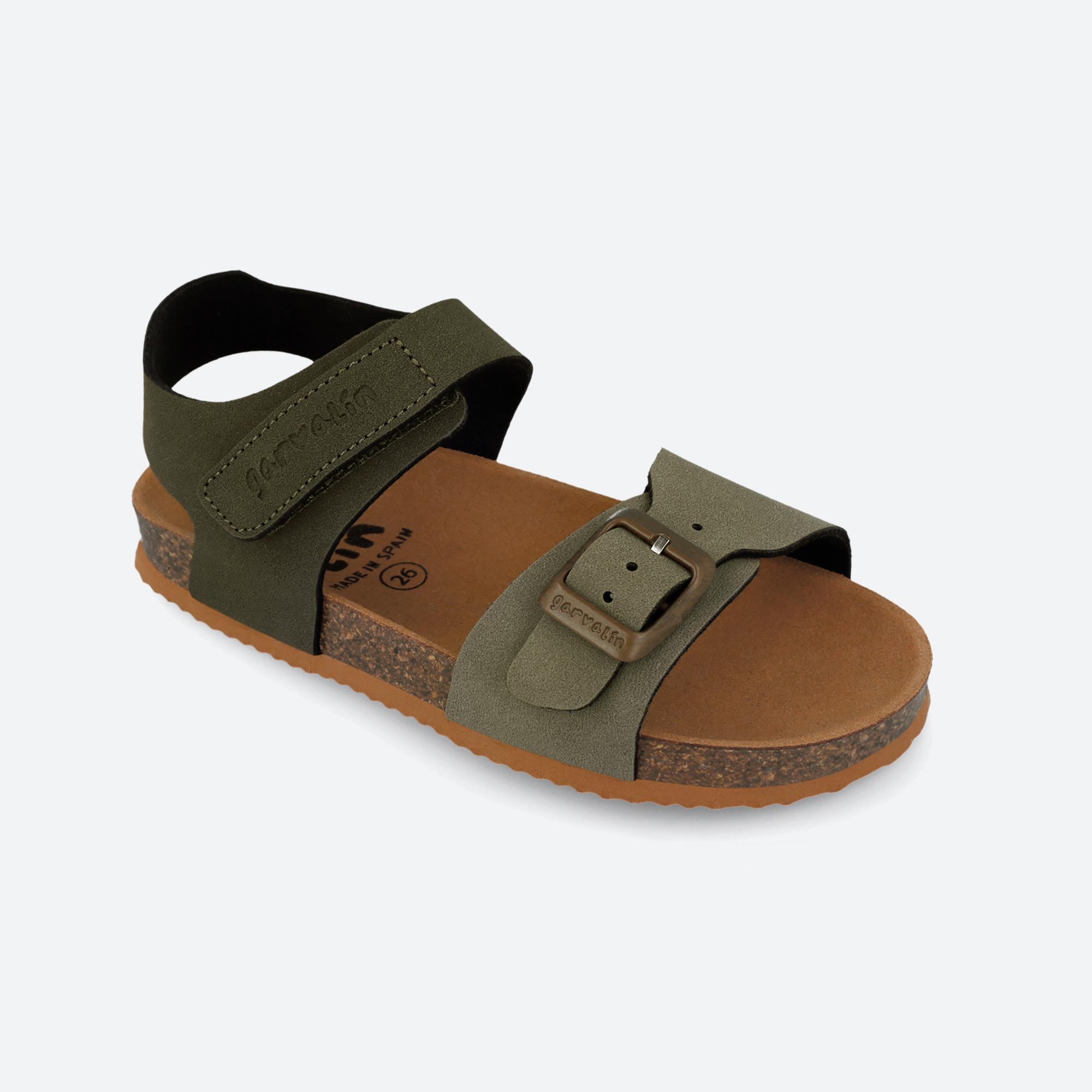 Sandalias Niño Garvalín 262471B Khakis Cierre Adherente 4/6