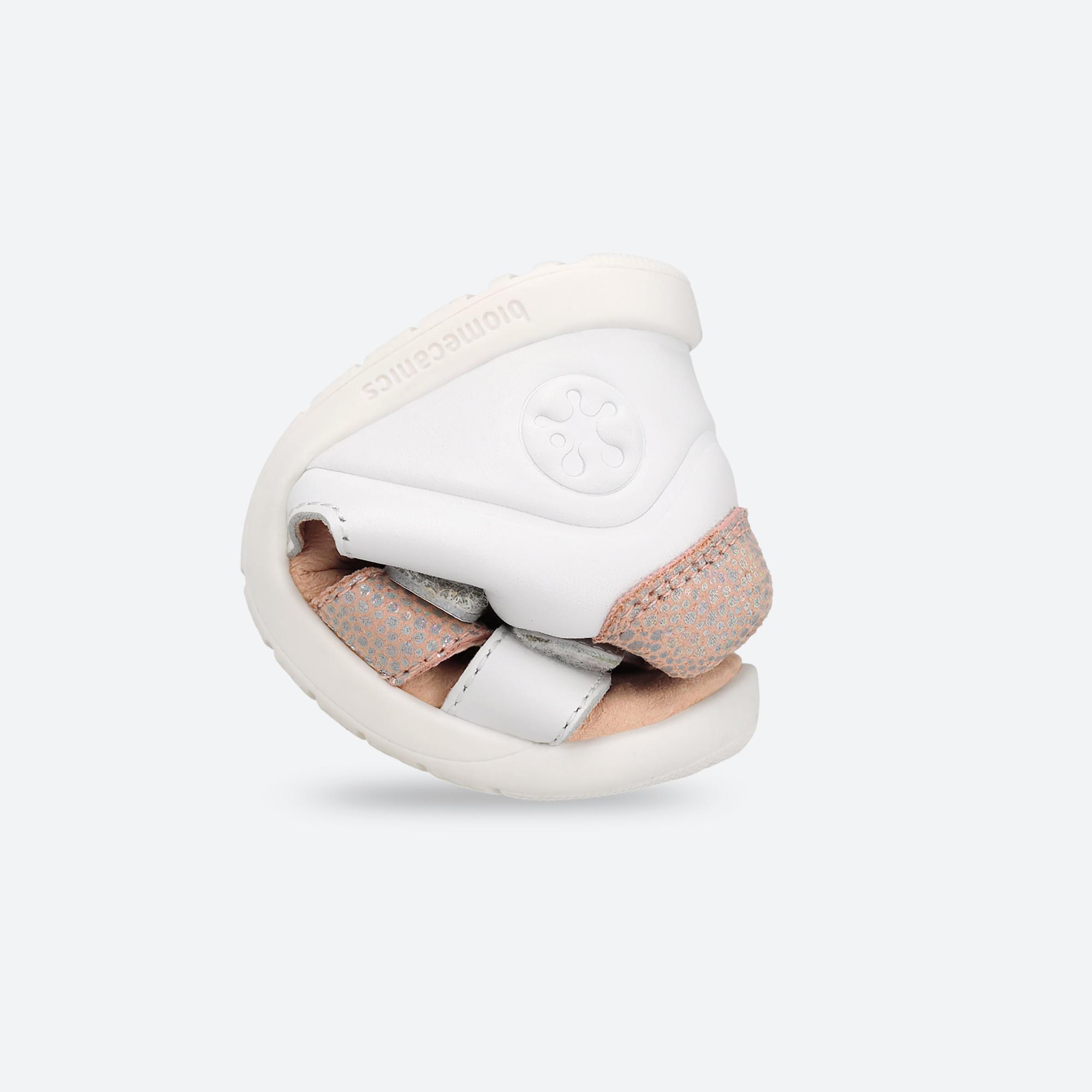 Sandálias Barefoot Bebé Biomecanics 262162b em Branco com Velcro 3/7