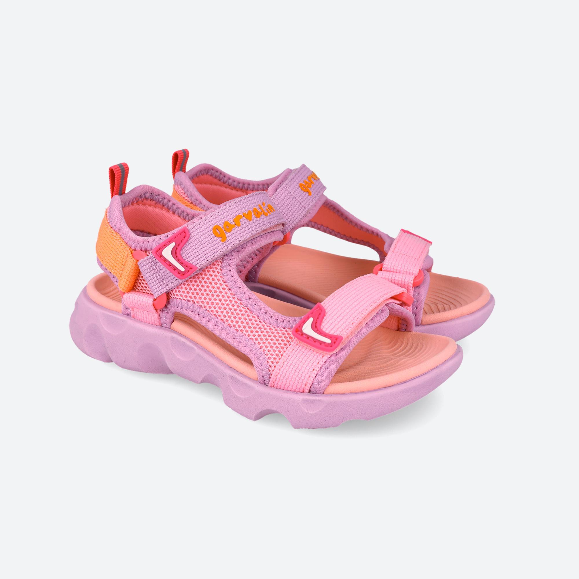 Sandalias Niña Garvalín 262770D Rosas Cierre Adherente 2/6