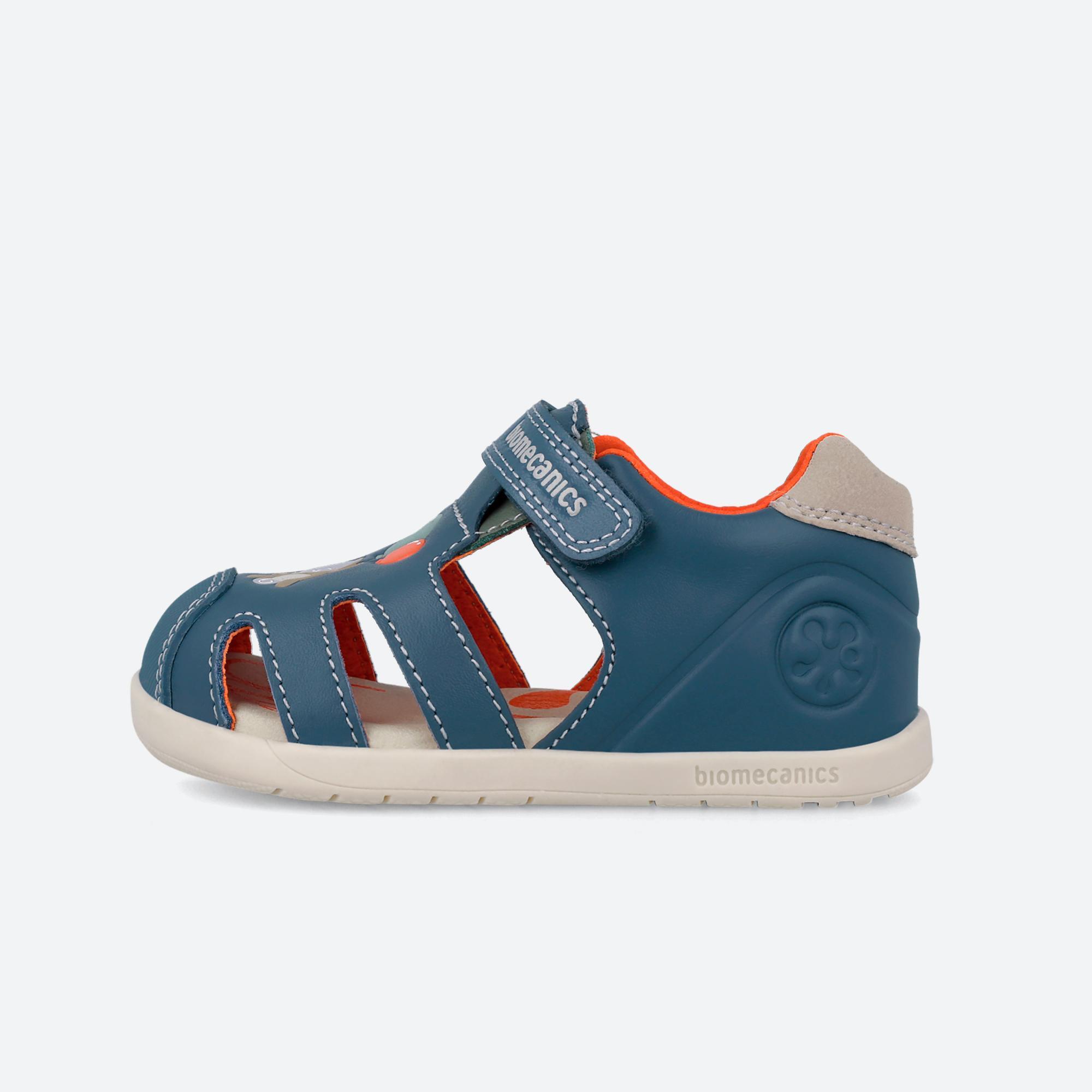 Sandalias Barefoot Bebé Biomecanics 262167A Azules Cierre Adherente 6/7
