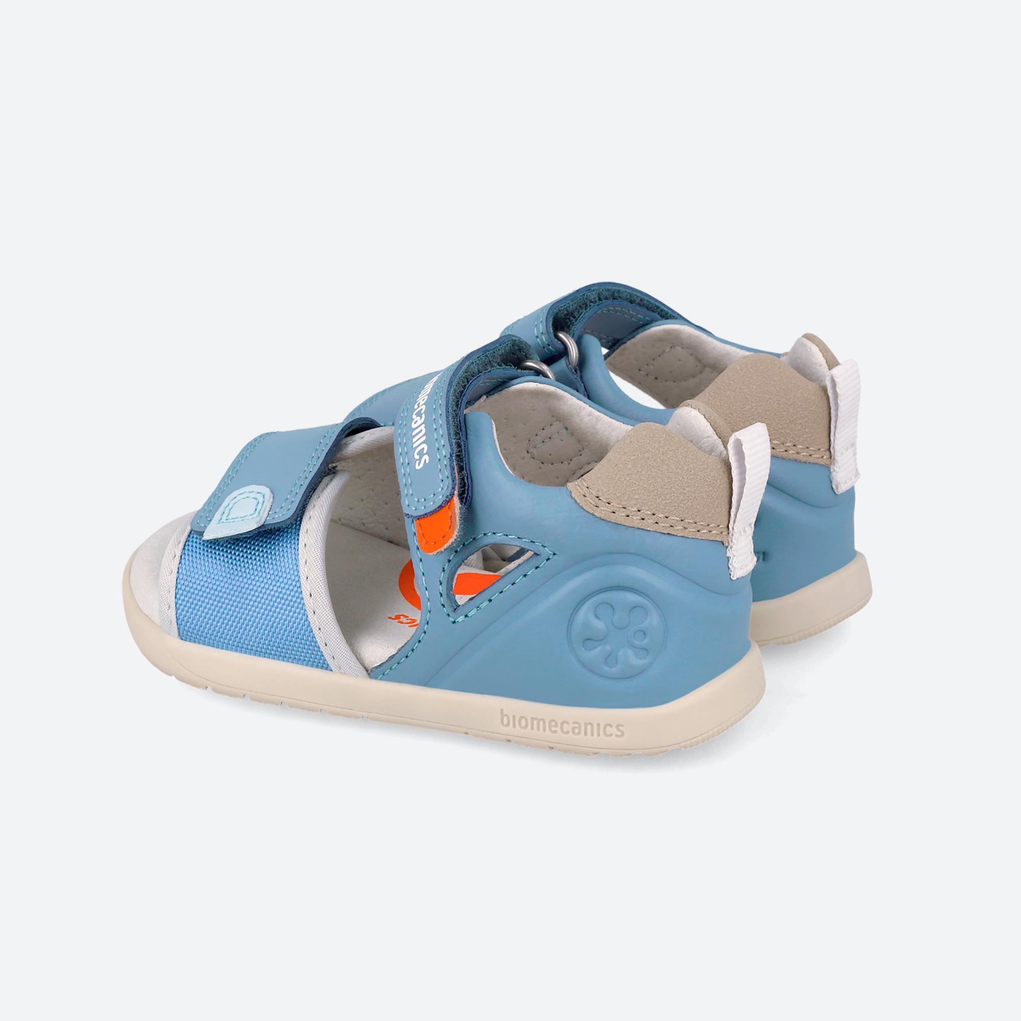 Sandálias Barefoot Bebé Biomecanics 262170b Celestes com Velcro 5/7