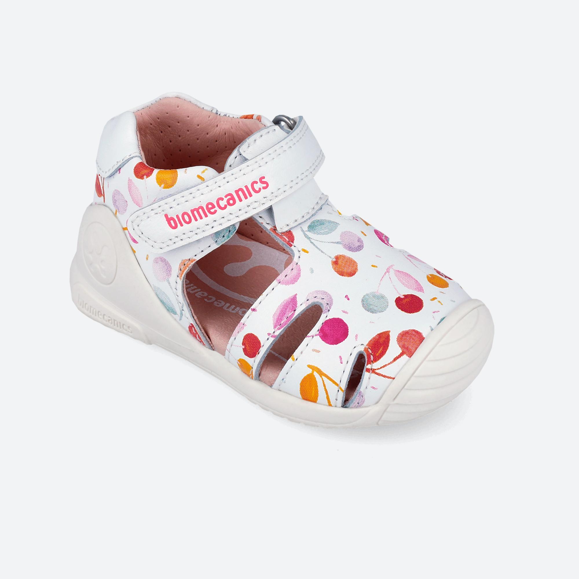 Sandálias Primeiros Passos Bebé Biomecanics 262104b Brancas com Velcro 4/6