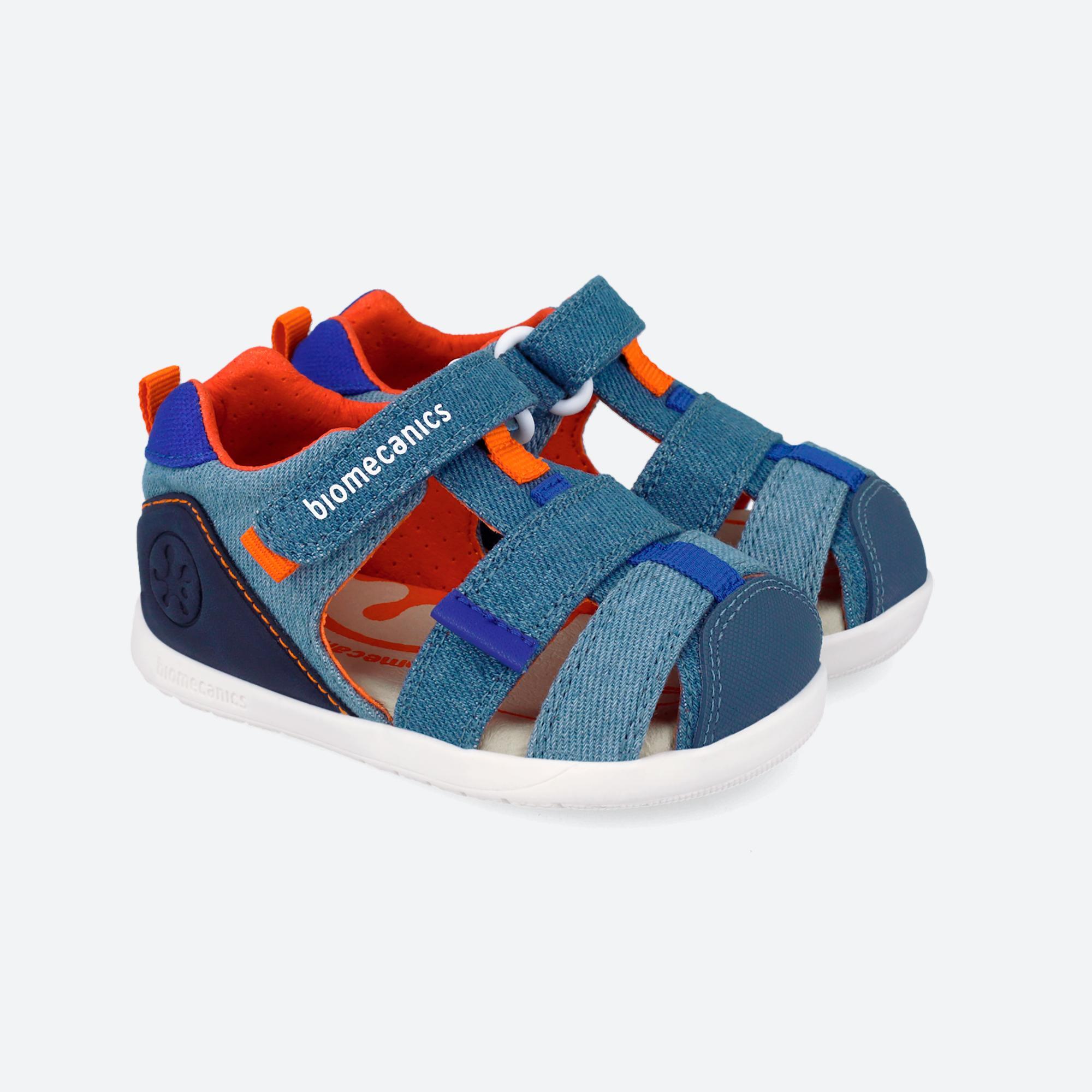 Sandálias Barefoot Bebé Biomecanics 262199a Índigo/azul com Velcro 2/7