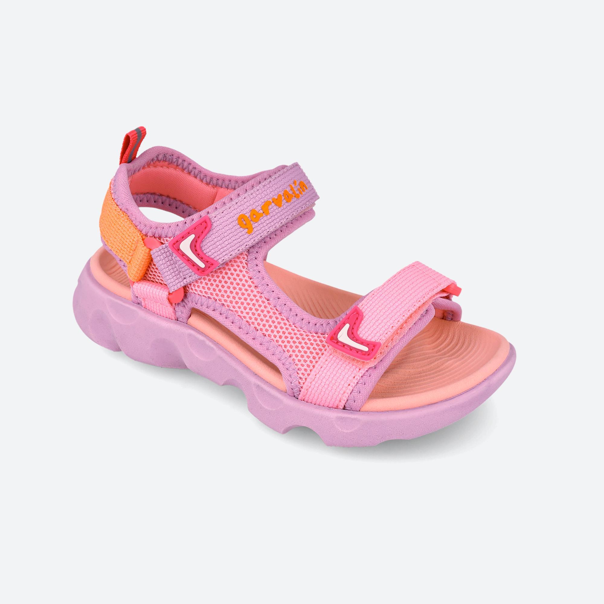 Sandalias Niña Garvalín 262770D Rosas Cierre Adherente 4/6