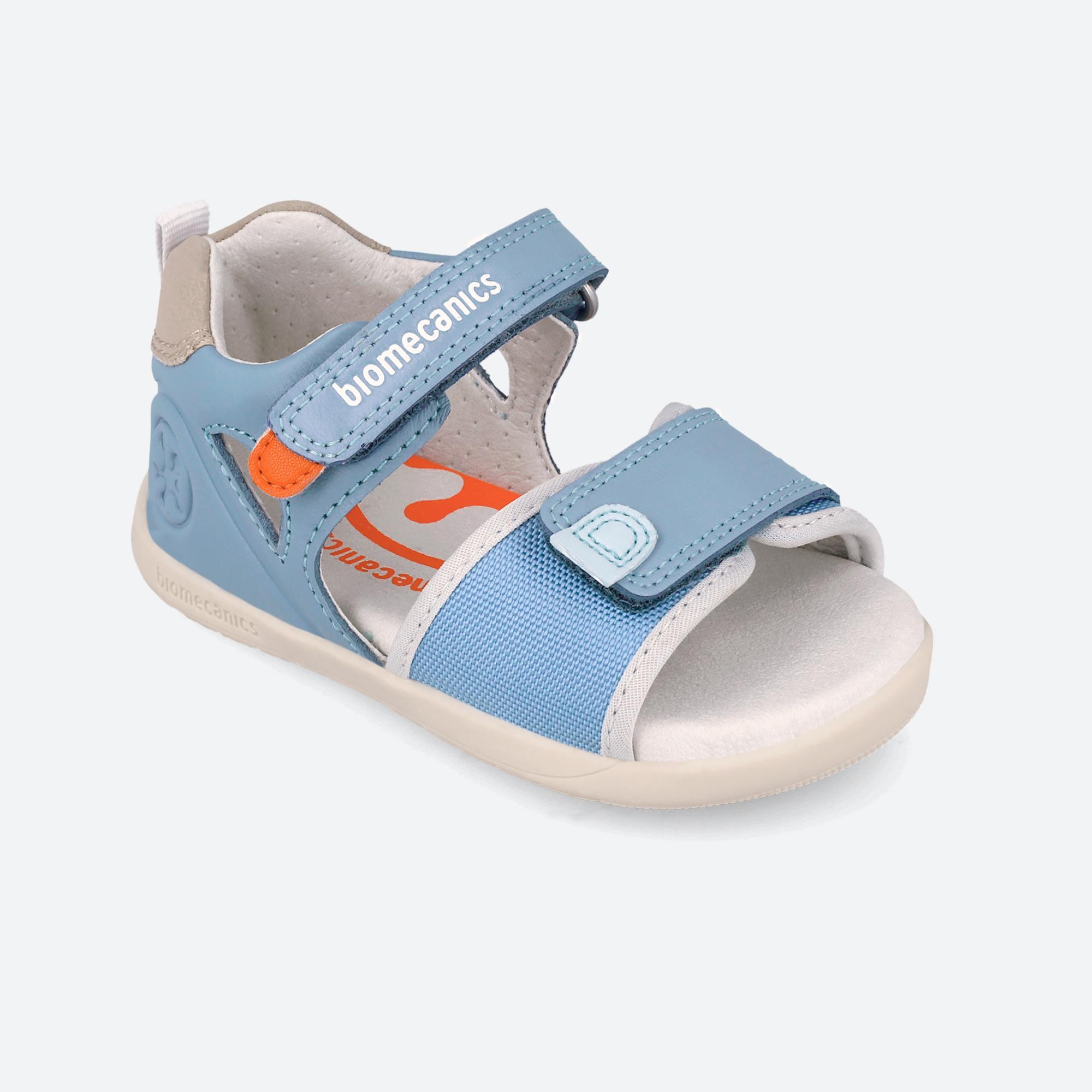 Sandálias Barefoot Bebé Biomecanics 262170b Celestes com Velcro 4/7