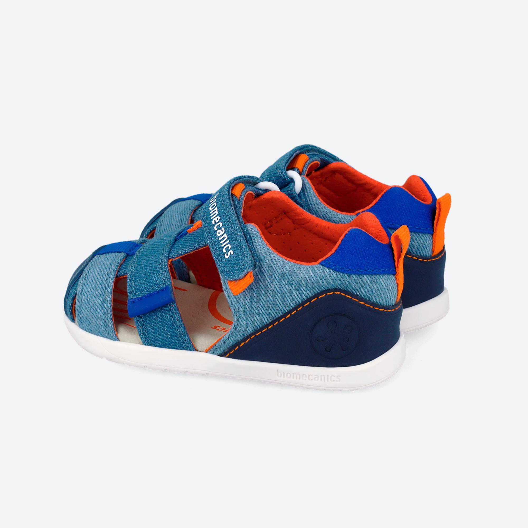 Sandálias Barefoot Bebé Biomecanics 262199a Índigo/azul com Velcro 5/7