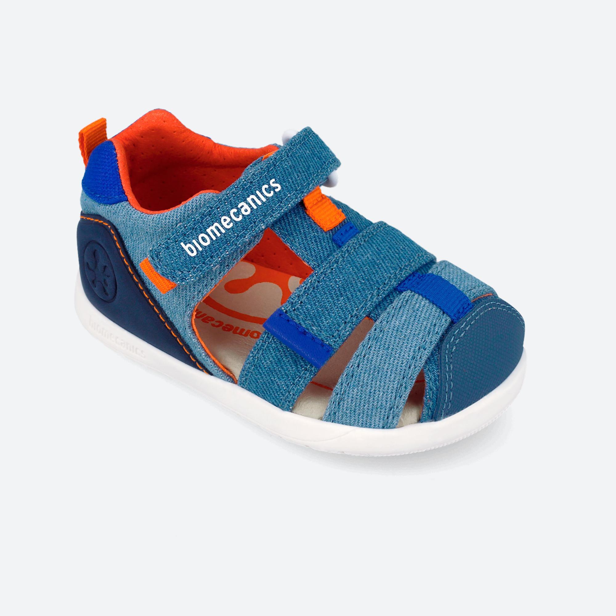 Sandálias Barefoot Bebé Biomecanics 262199a Índigo/azul com Velcro 4/7
