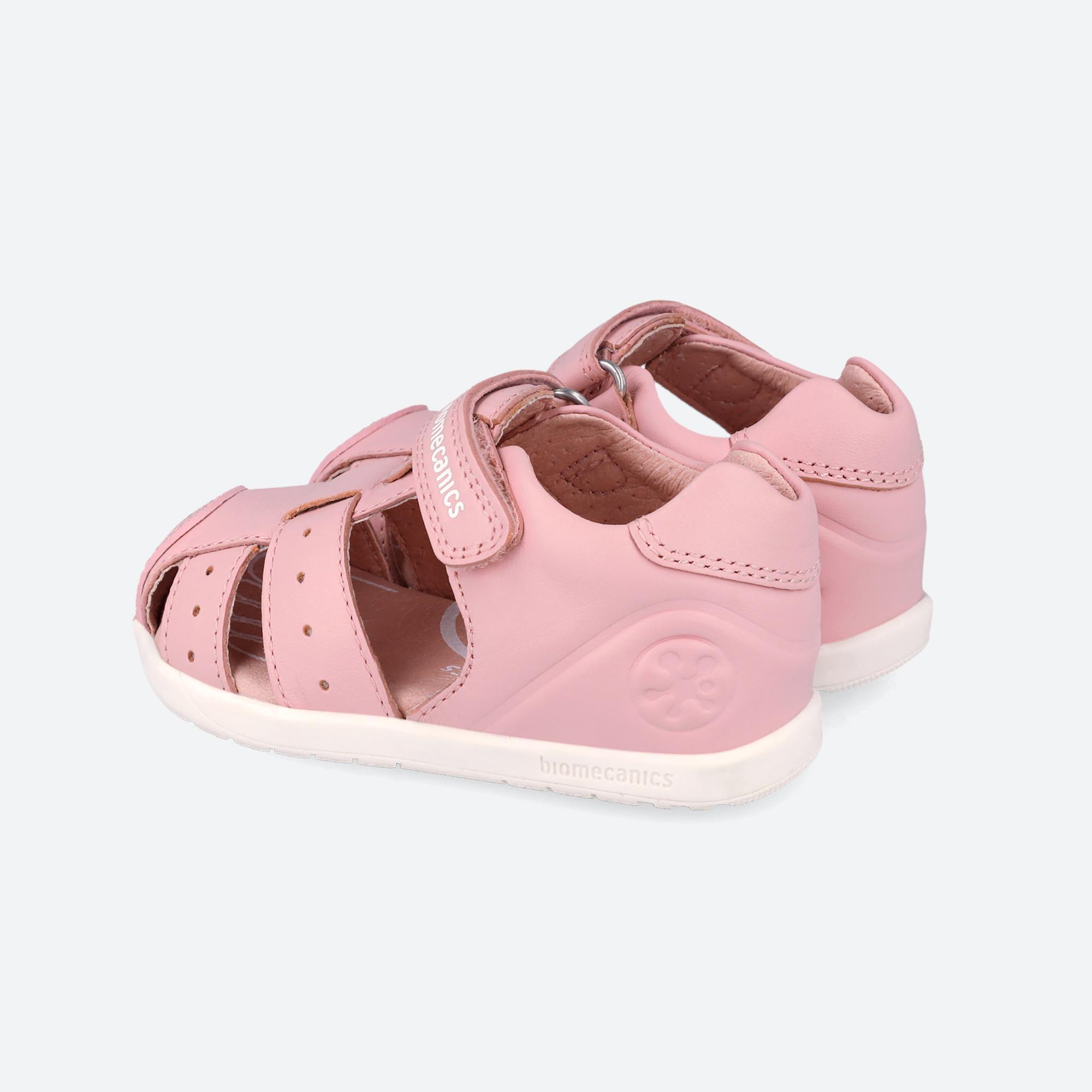 Sandalias Barefoot Bebé Biomecanics 262164B Rosas Cierre Adherente 5/7
