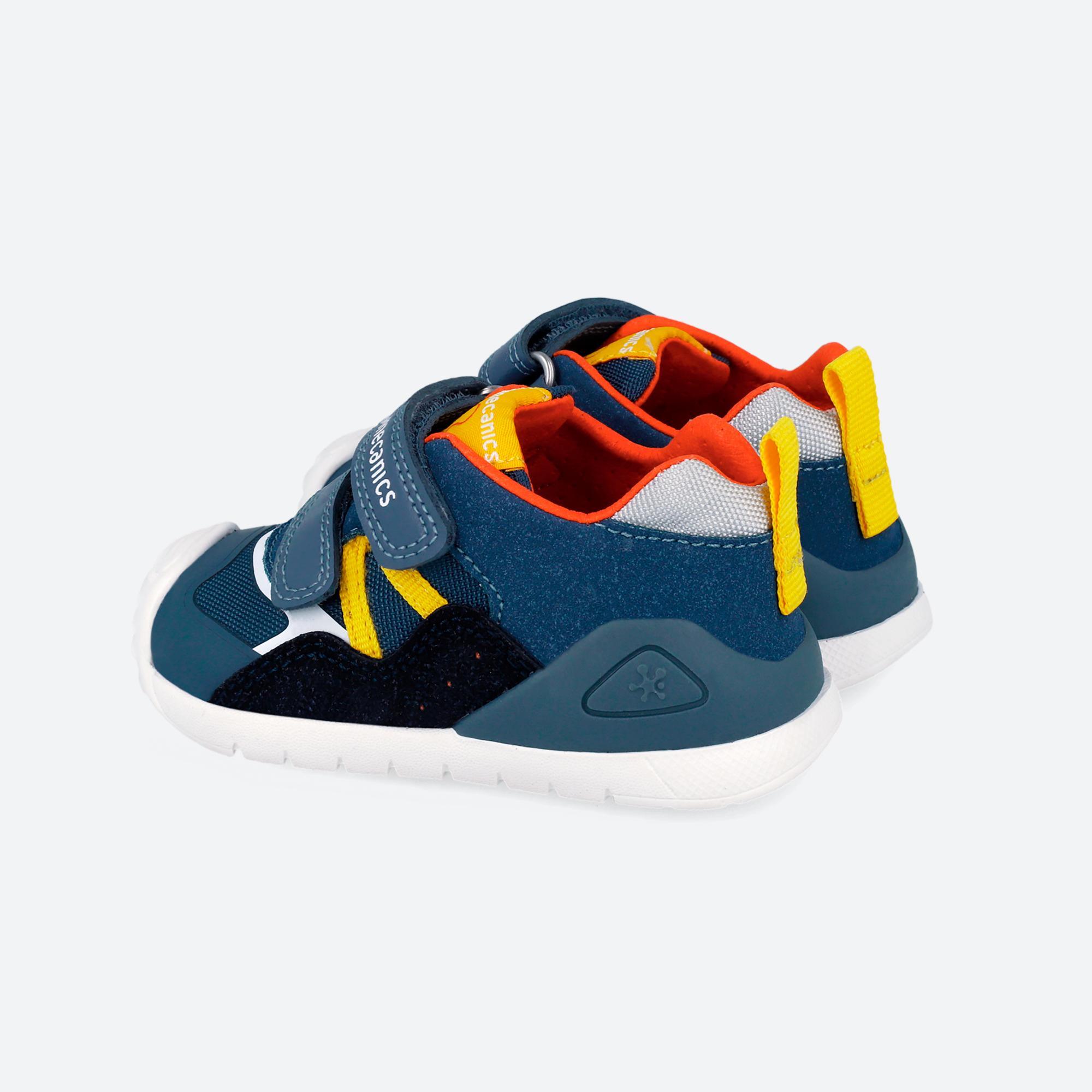 Zapatillas Primeros pasos Bebé Biomecanics 262122B Azules Cierre Adherente 3/6