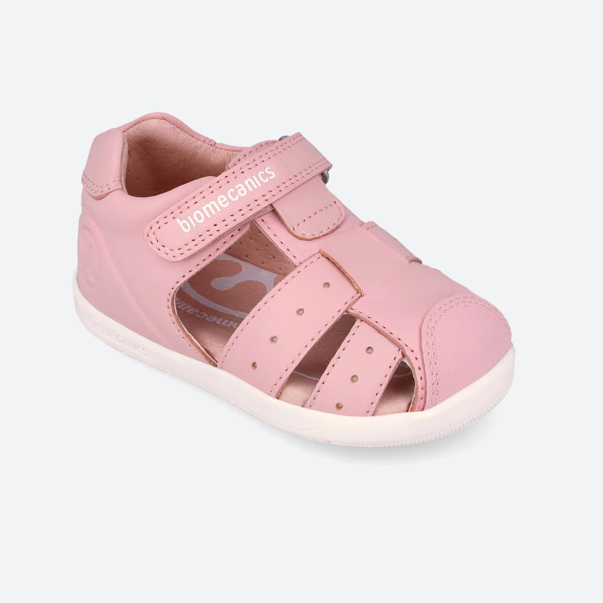 Sandalias Barefoot Bebé Biomecanics 262164B Rosas Cierre Adherente 4/7