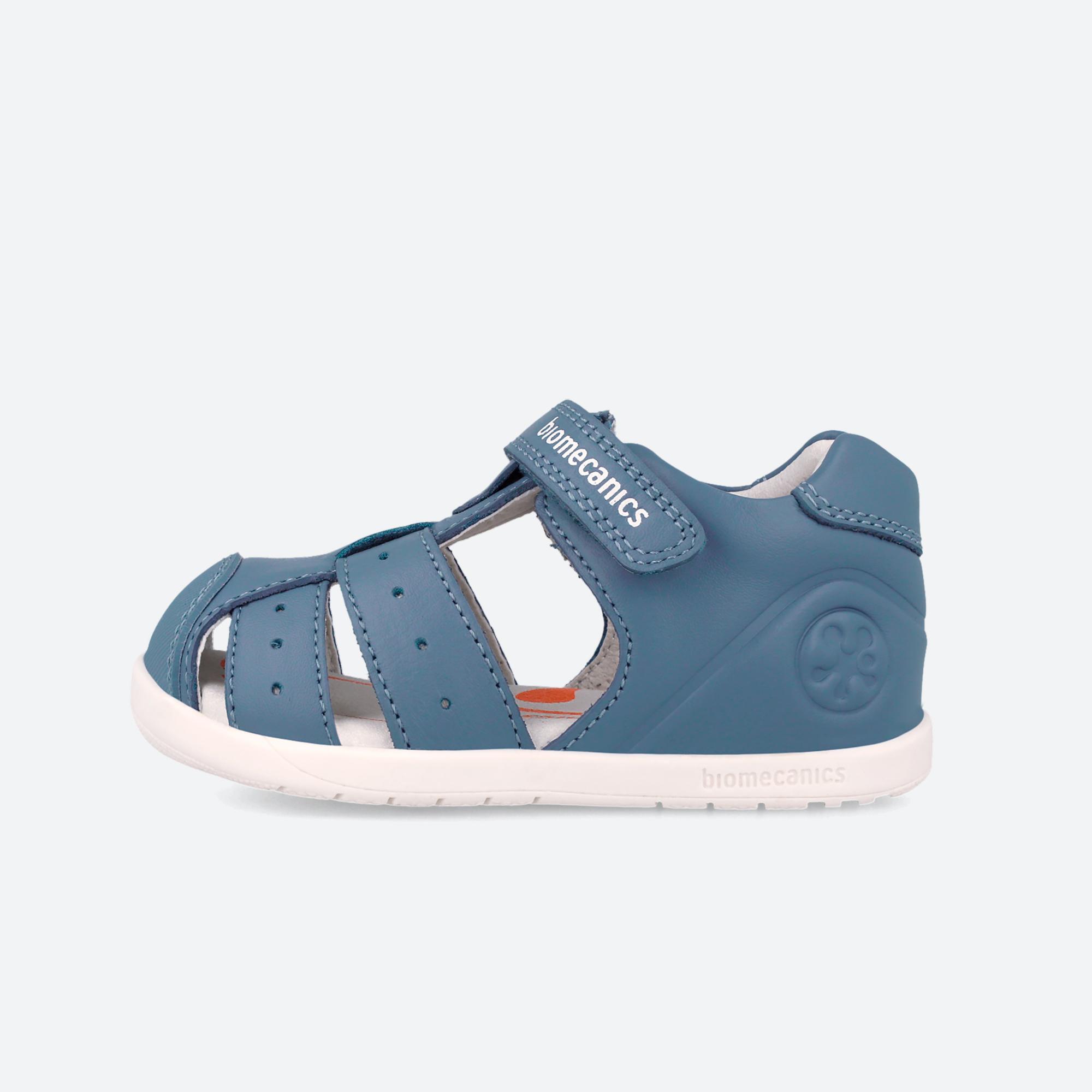 Sandálias Barefoot Bebé Biomecanics 262164a em Azul com Velcro 6/7