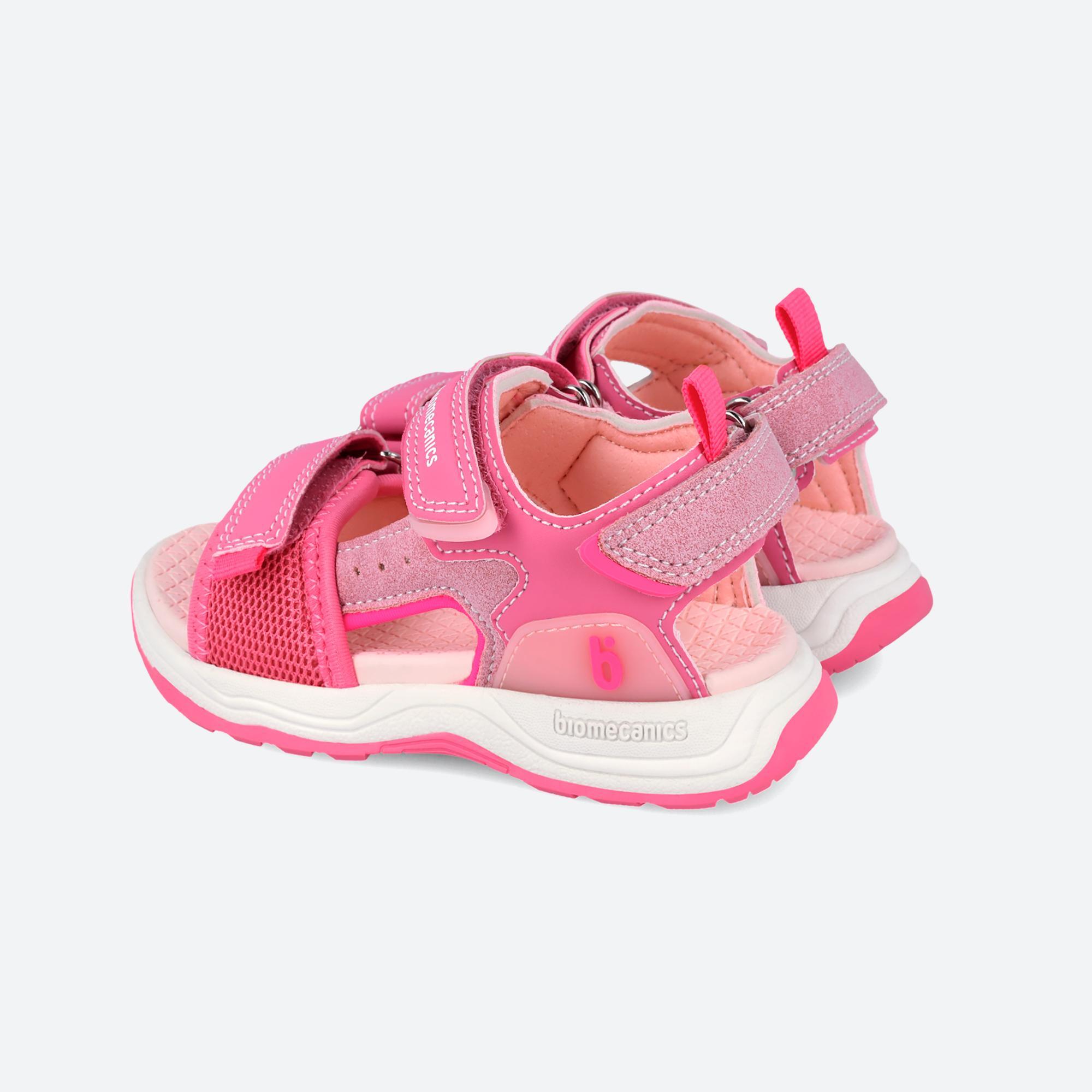 Sandálias Menina Biomecanics 262241b Fúcsia com Velcro 3/6