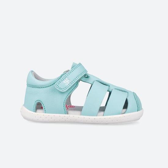 Sandalias Barefoot Niños Garvalín 252326G Celestes Cierre Adherente