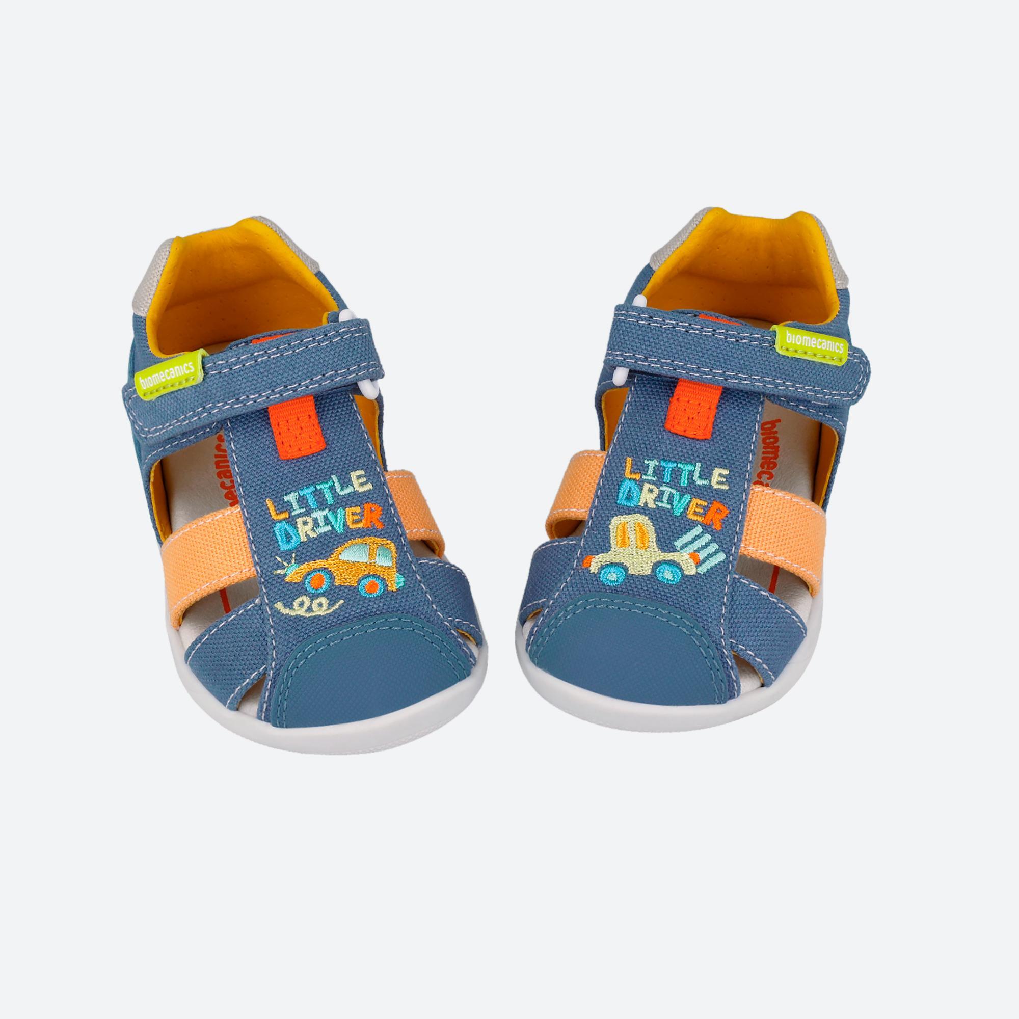 Sandálias Barefoot Bebé Biomecanics 262198a Azuis com Velcro 7/7