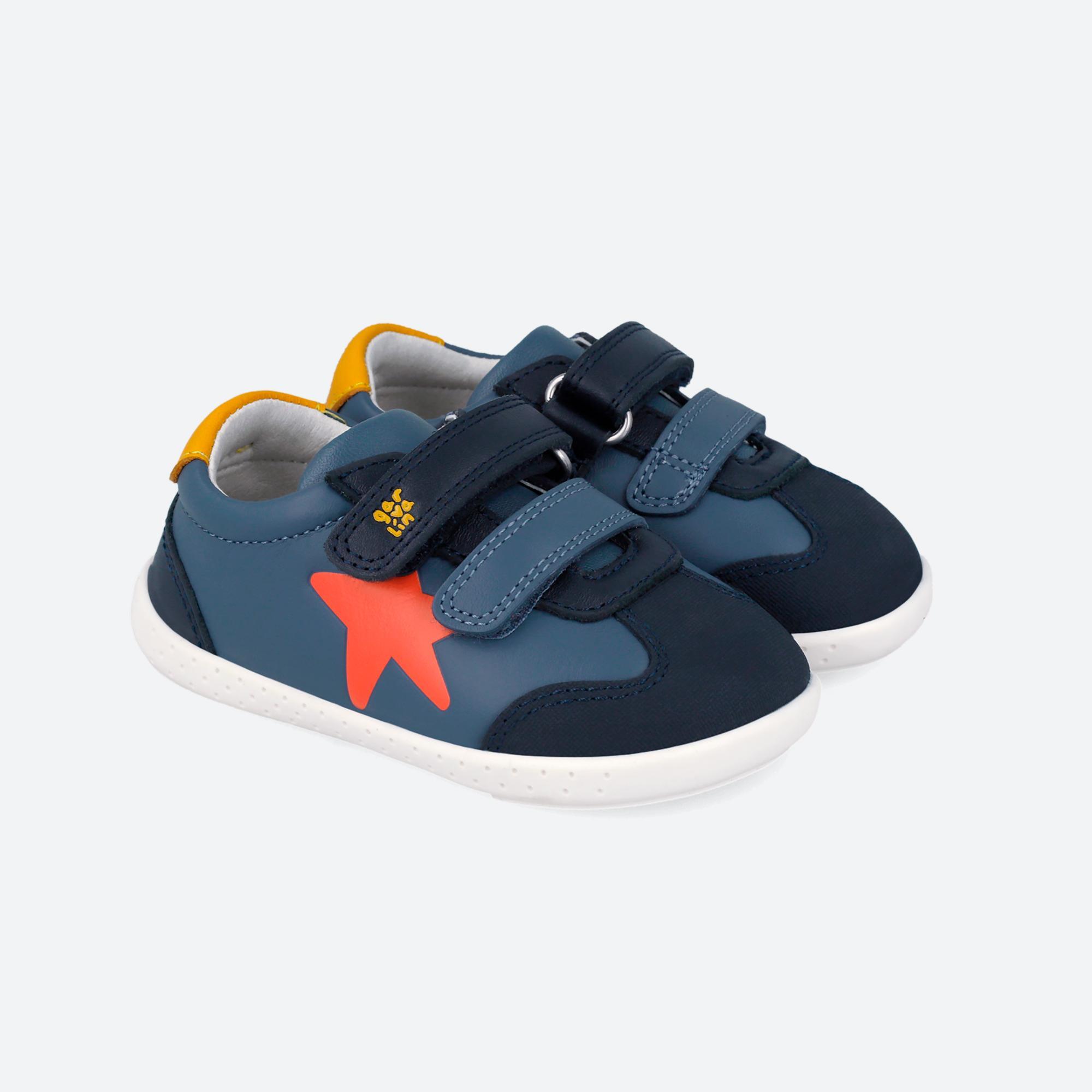 Zapatillas Bebé Garvalín 262320A Azules Cierre Adherente 2/7