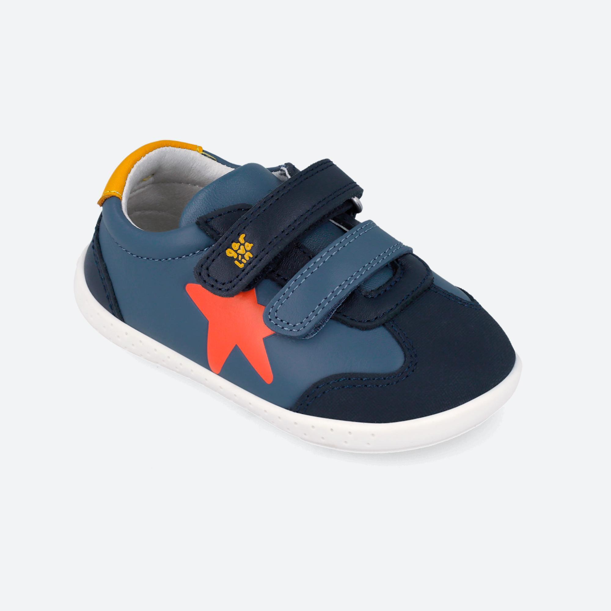 Zapatillas Bebé Garvalín 262320A Azules Cierre Adherente 4/7