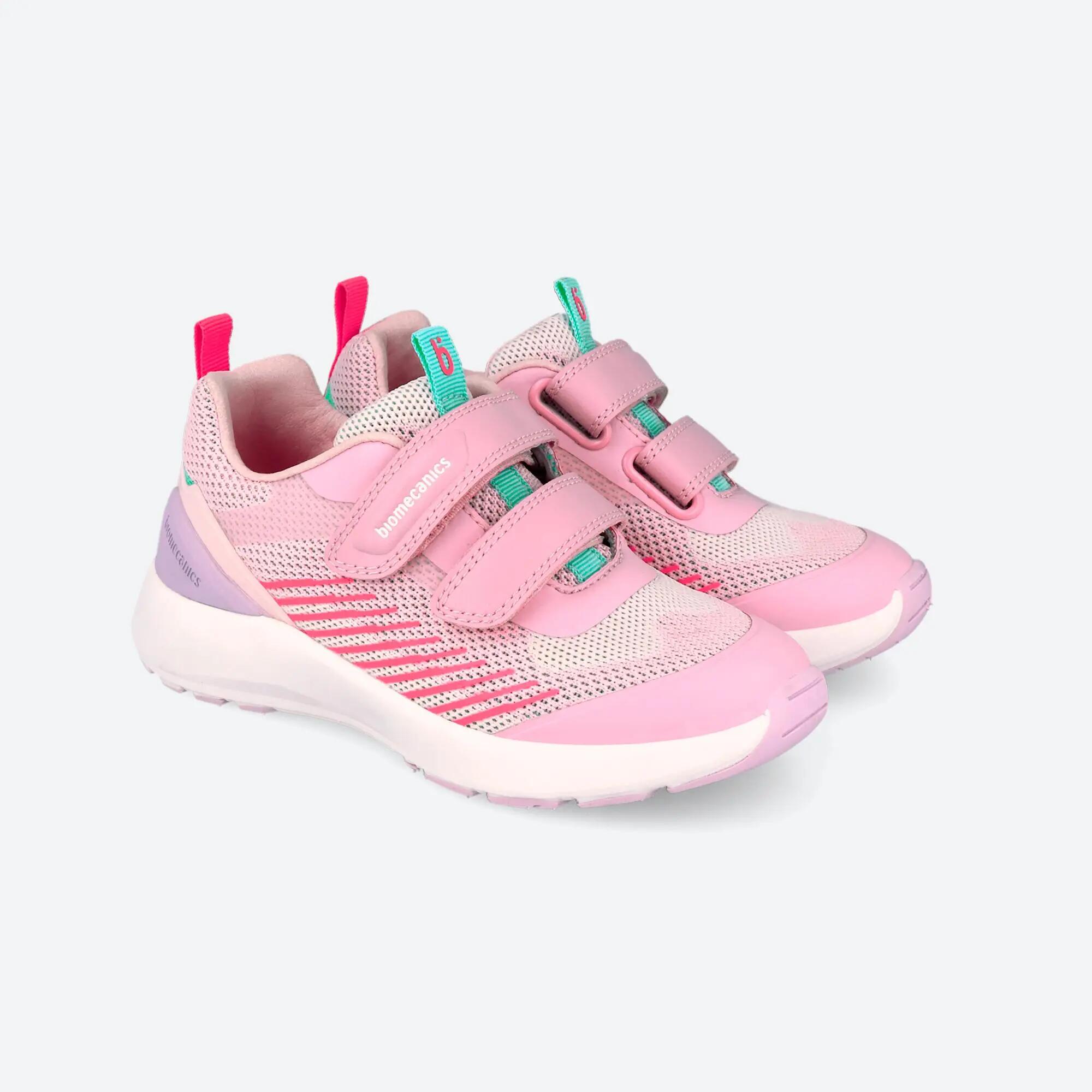 Sapatilhas Menina Biomecanics 262276b em Rosa com Velcro 2/6