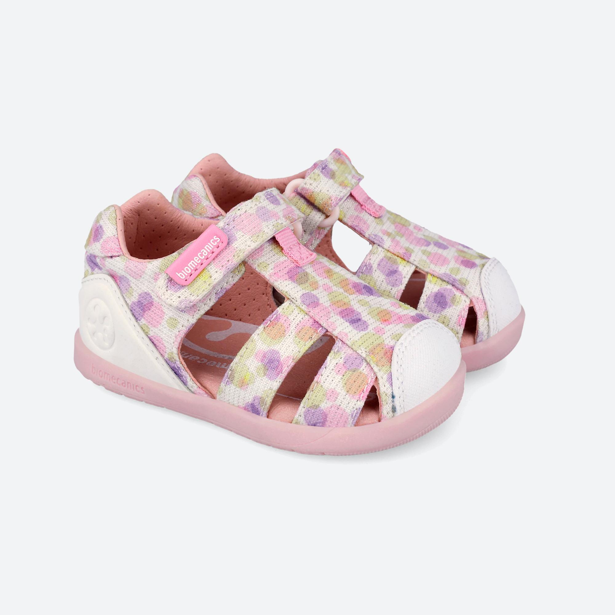 Sandalias Barefoot Bebé Biomecanics 262193B Blancas Cierre Adherente 2/7