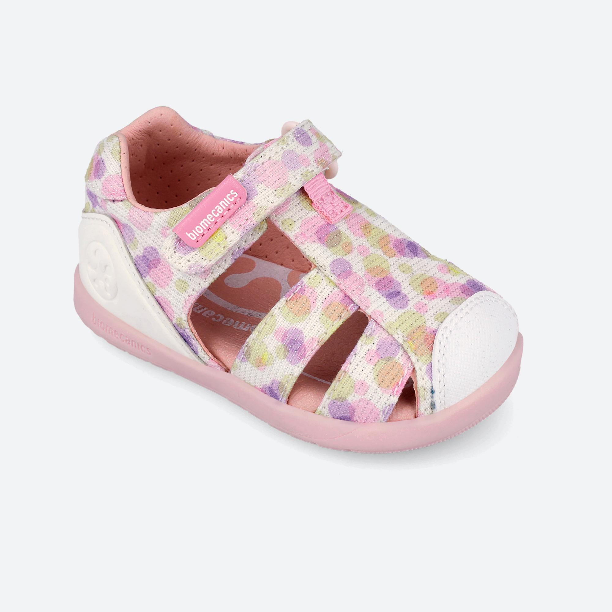 Sandalias Barefoot Bebé Biomecanics 262193B Blancas Cierre Adherente 4/7
