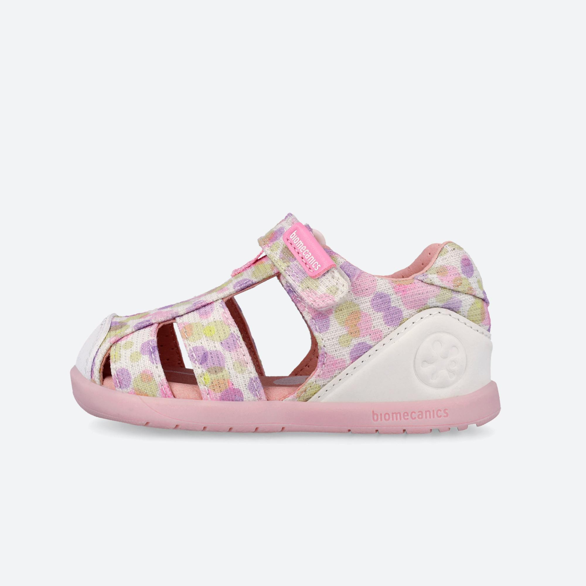 Sandálias Barefoot Bebé Biomecanics 262193b em Branco com Velcro 6/7
