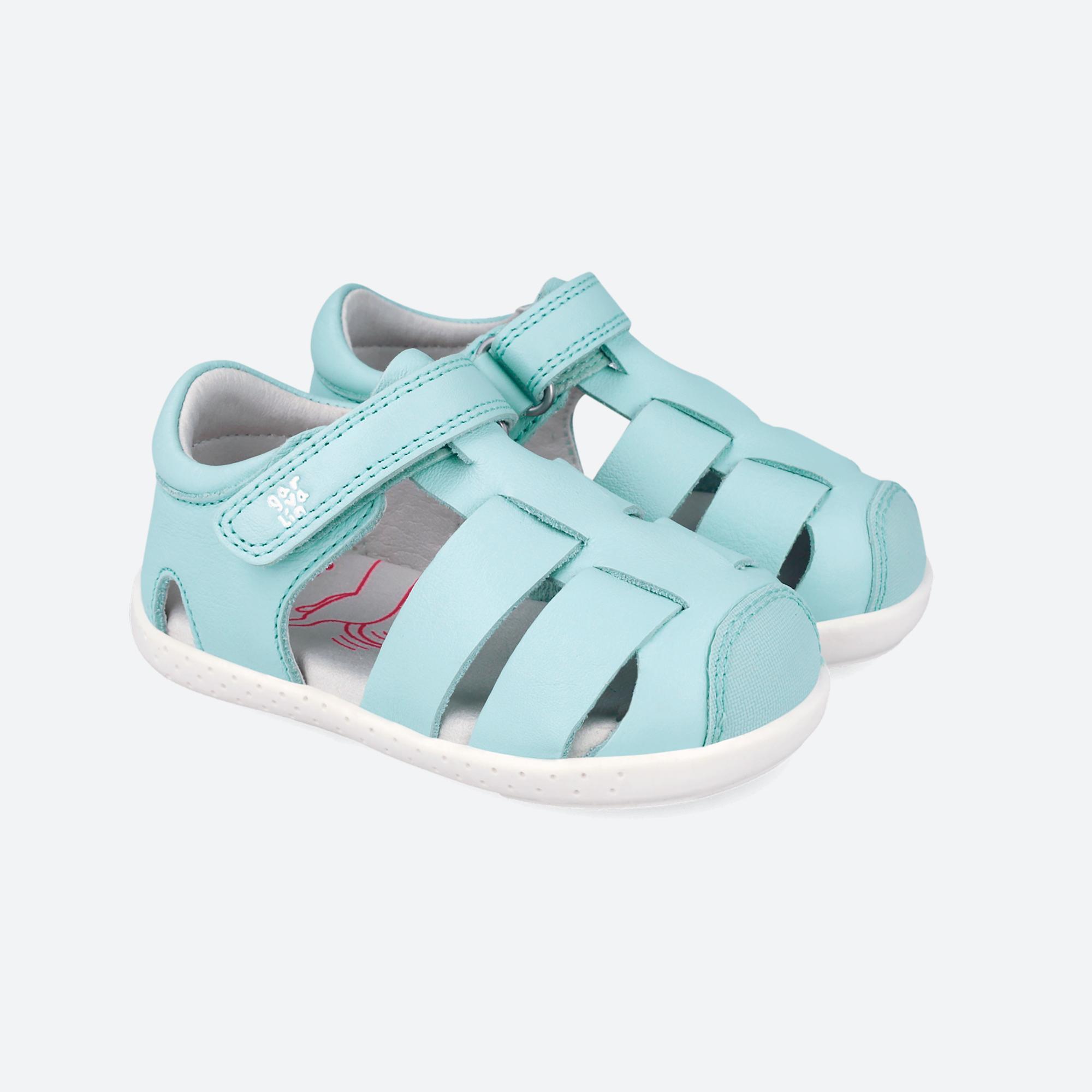 Sandalias Barefoot Niños Garvalín 252326G Celestes Cierre Adherente 2/7
