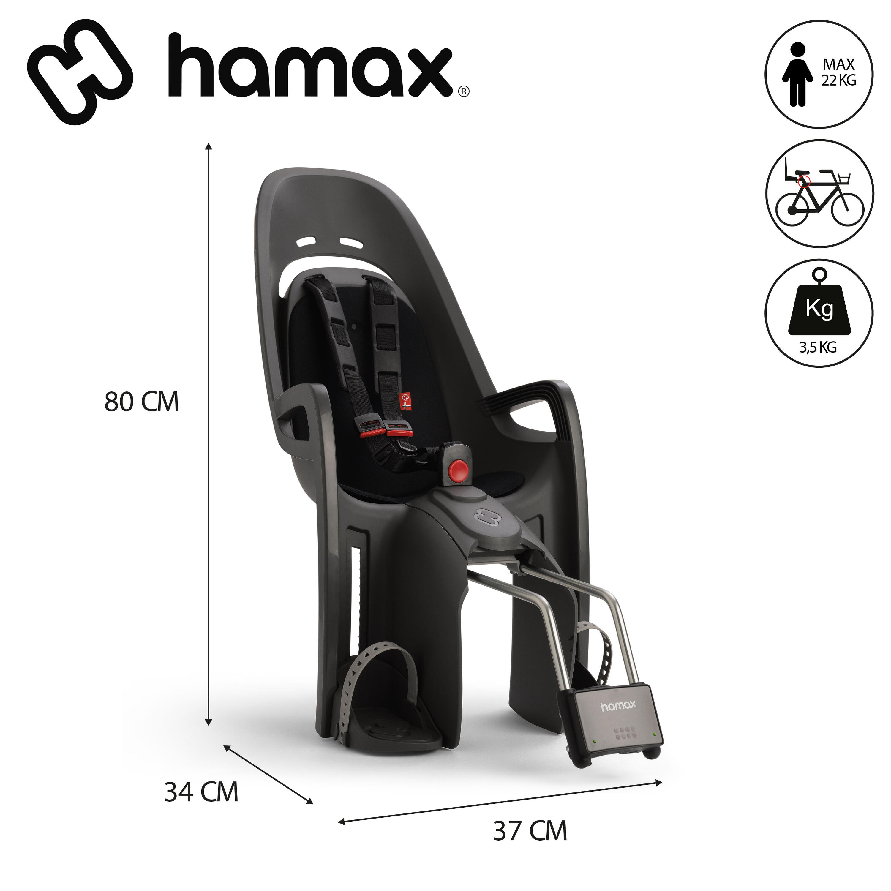 Portabebés para cuadro Hamax Zenith 2/7