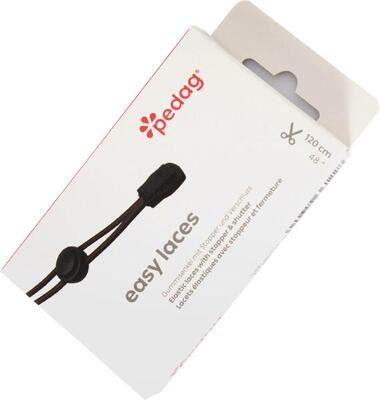 Pedag schoenveters easy laces 120 cm zwart